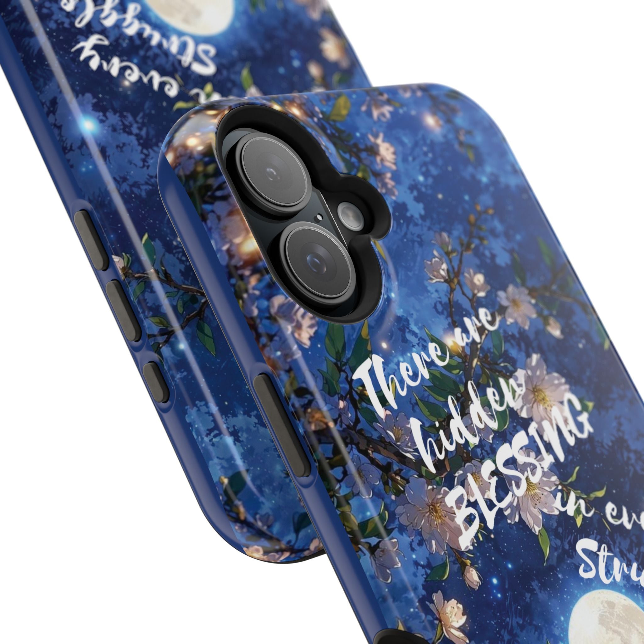 “Moonlit Blessing” Magnetic Phone Cases (Quote)