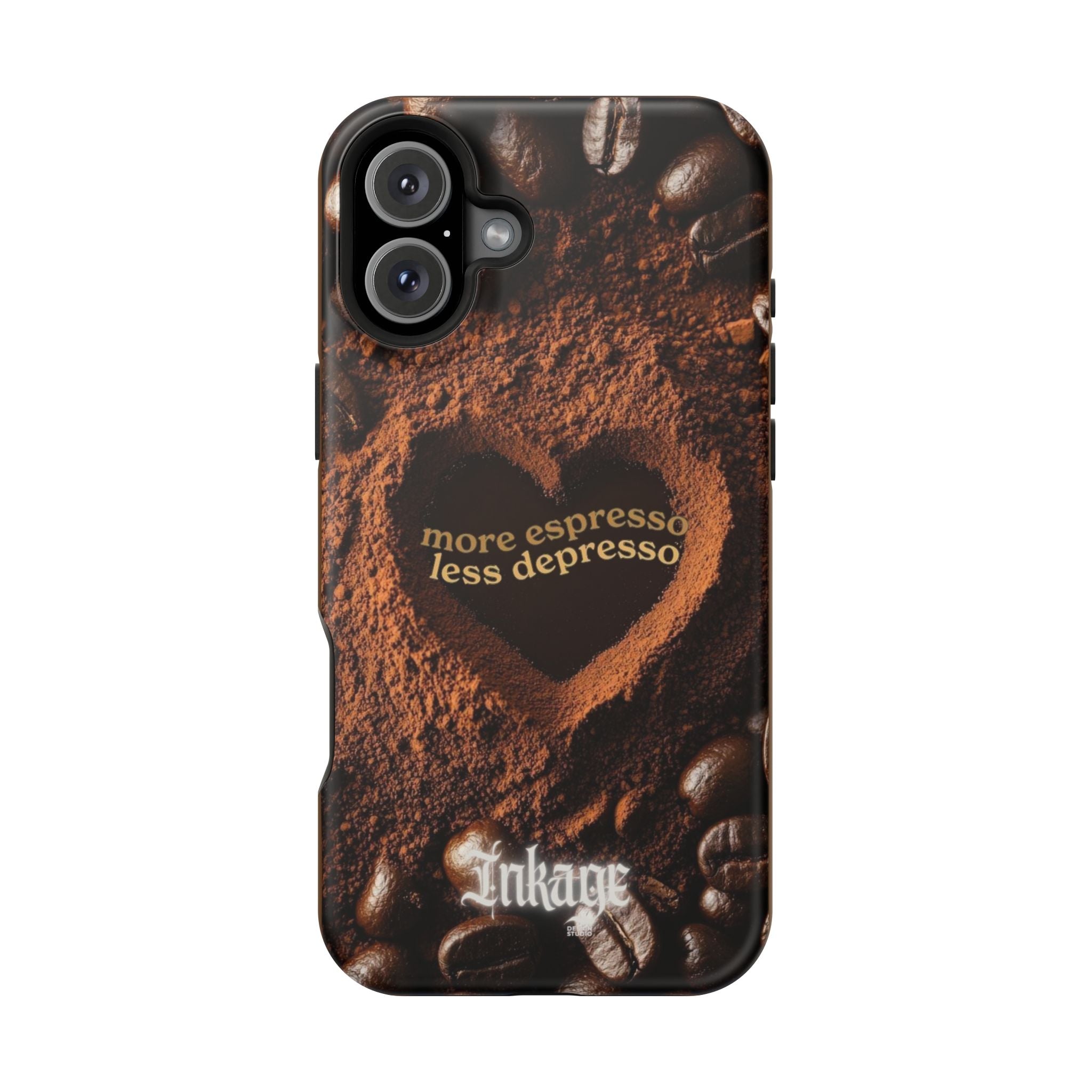 "More Espresso Less Depresso" Magnetic Phone Cases (Quote)
