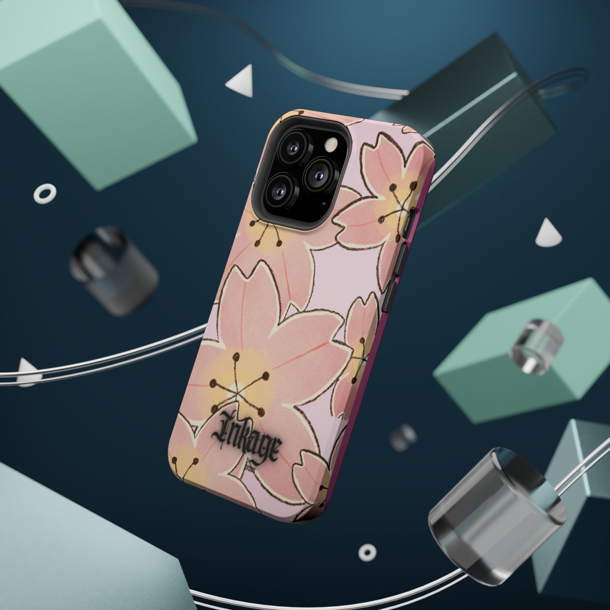 Charming Floral Magnetic Phone Case (Minimal)