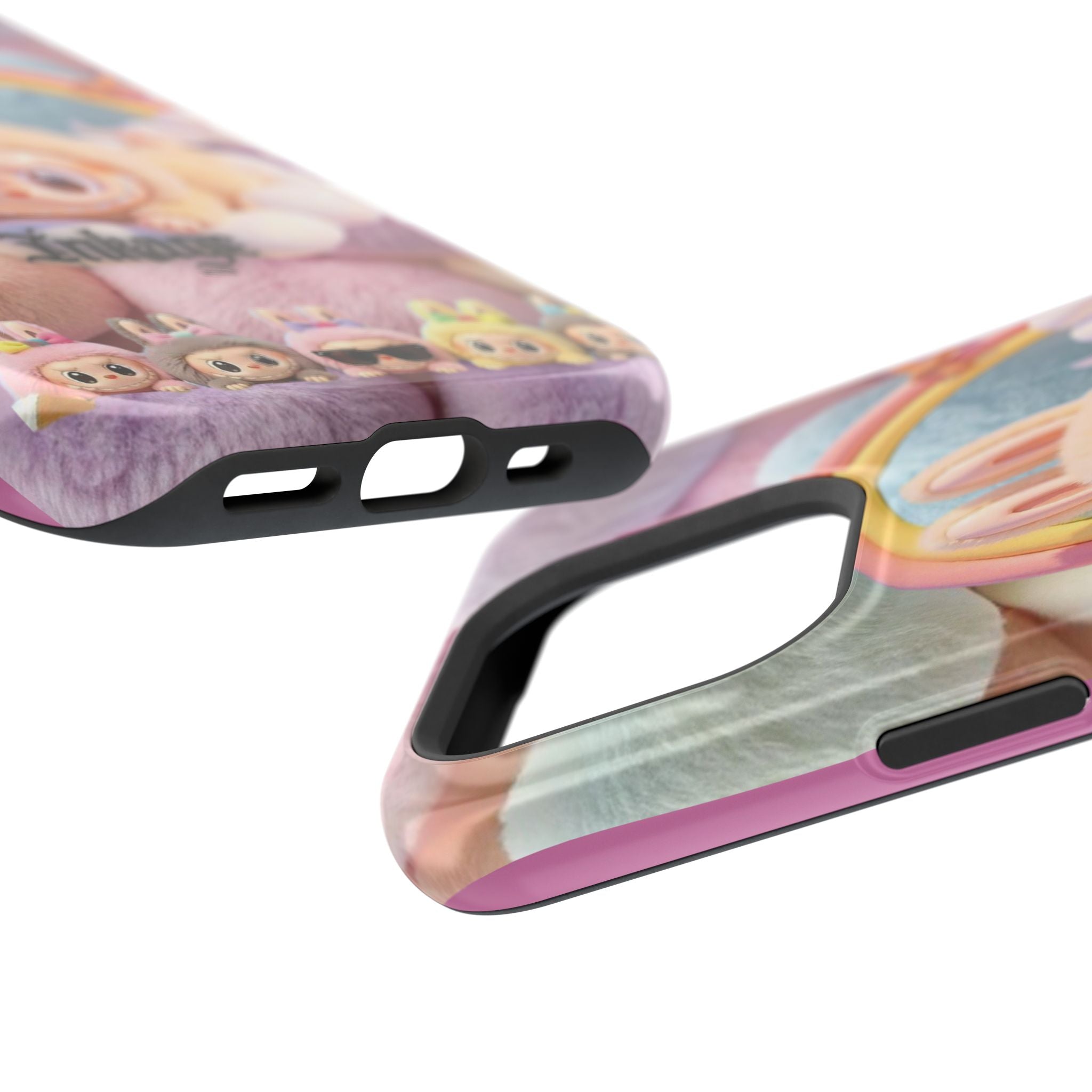 Pastel Rainbow Labubu Magnetic Phone Cases(Animation)