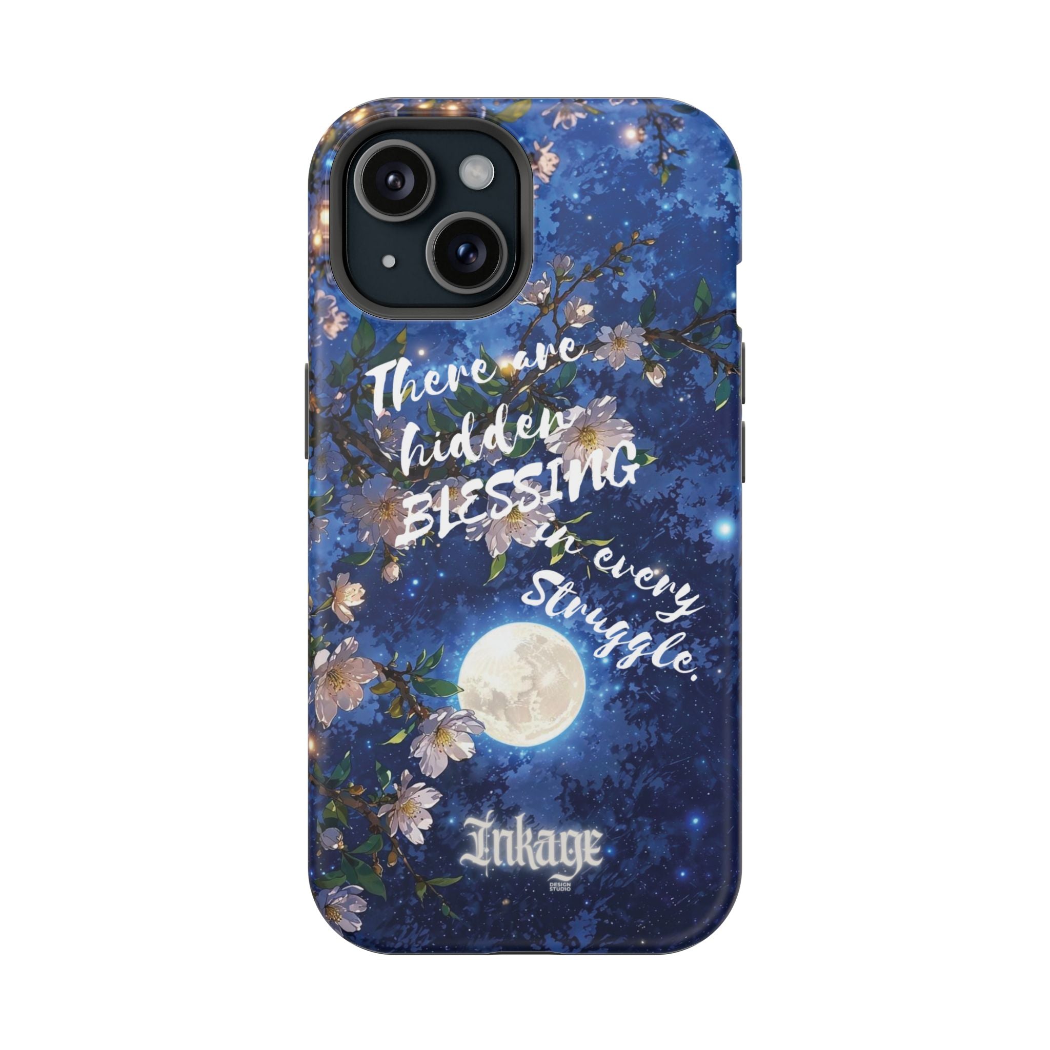 “Moonlit Blessing” Magnetic Phone Cases (Quote)