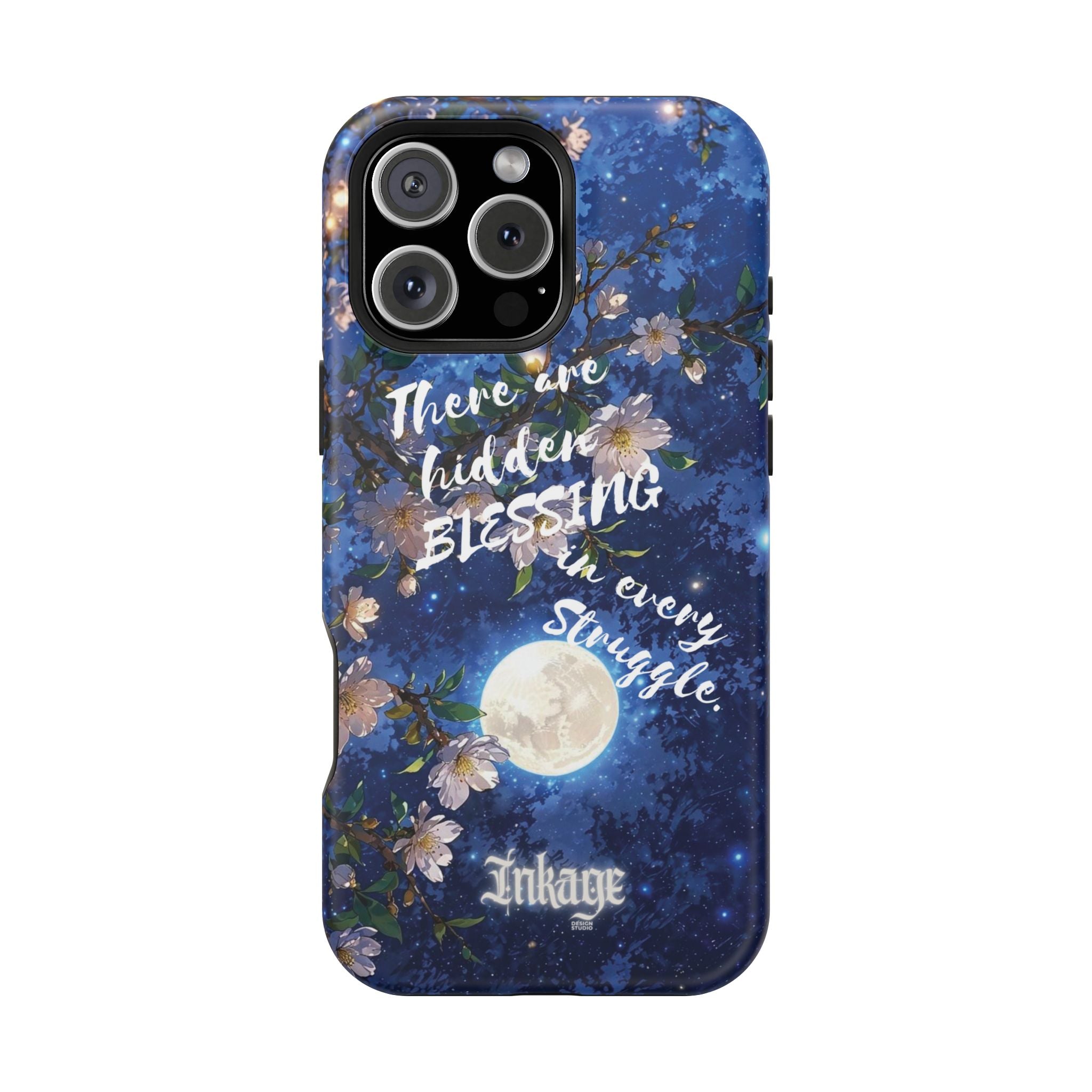 “Moonlit Blessing” Quote Magnetic Phone Cases