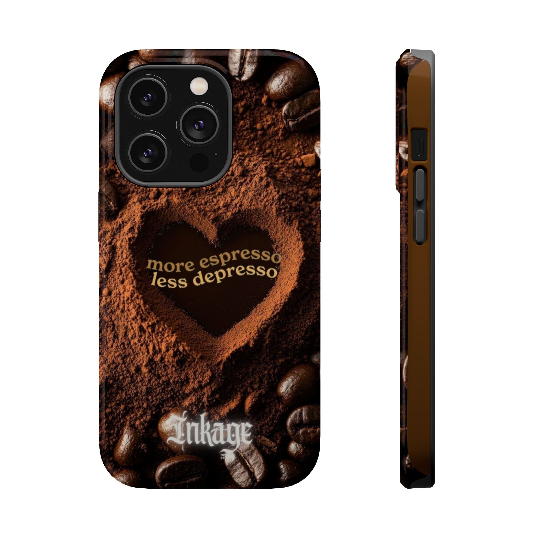 "More Espresso Less Depresso" Magnetic Phone Cases (Quote)