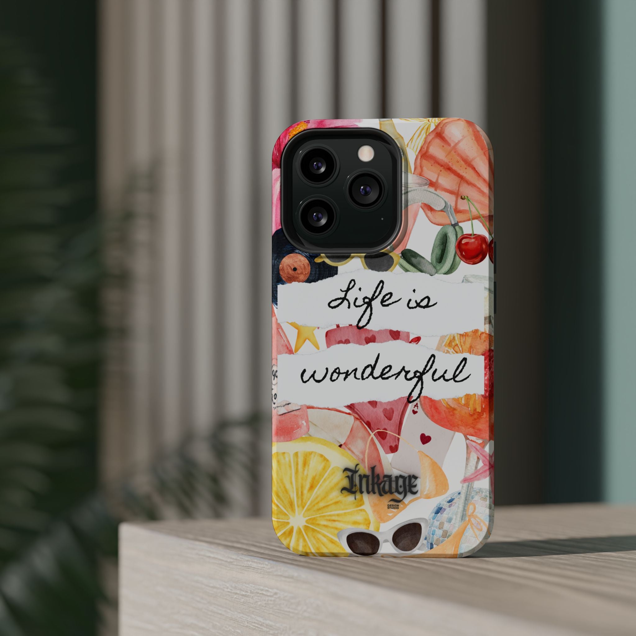 "Life is Wonderful" Quote Magnetic Phone Cases