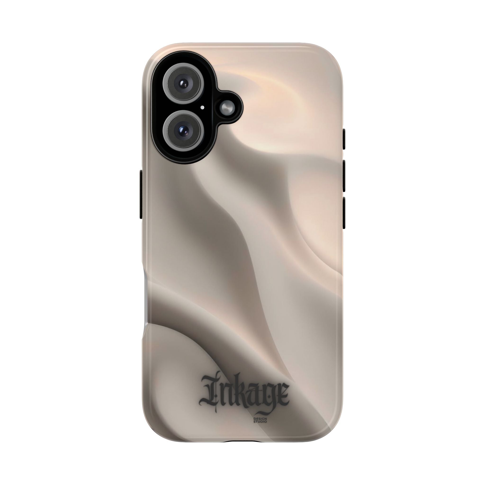 Beige Wavy Flow Tough Phone Case (Minimal)