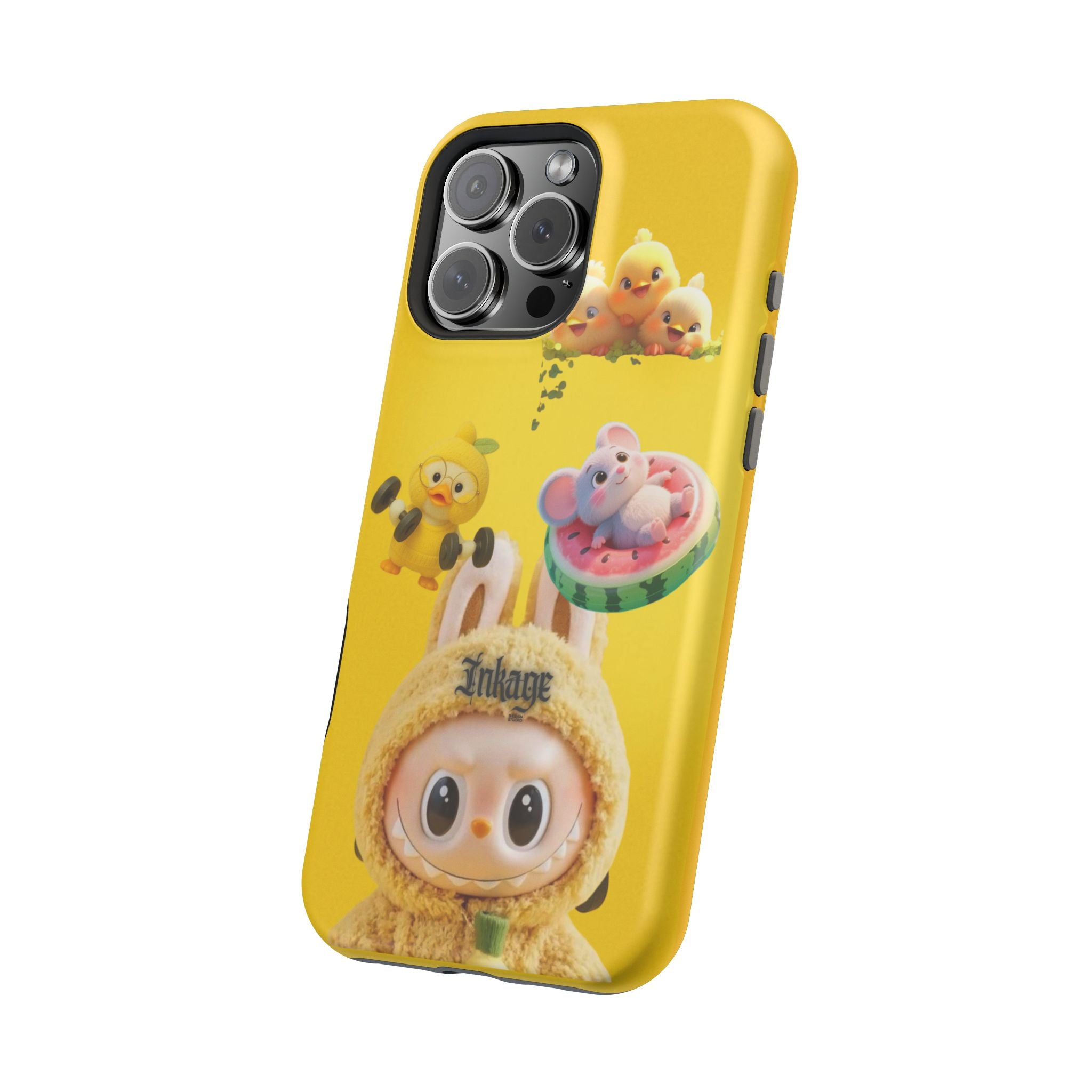 Yellow Cutie Labubu Magnetic Phone Cases (Animation)