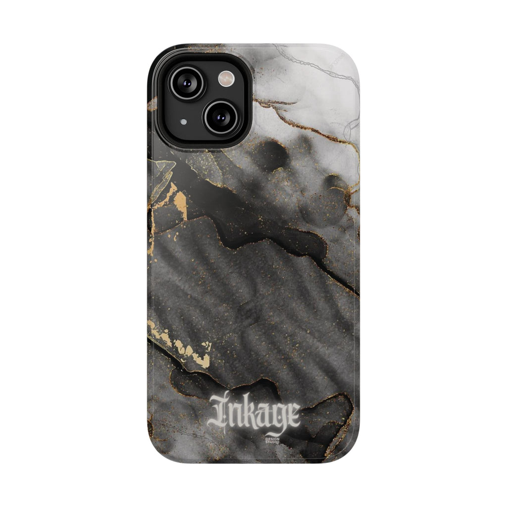 White Noir Marble Gold Foil Magnetic Phone Cases