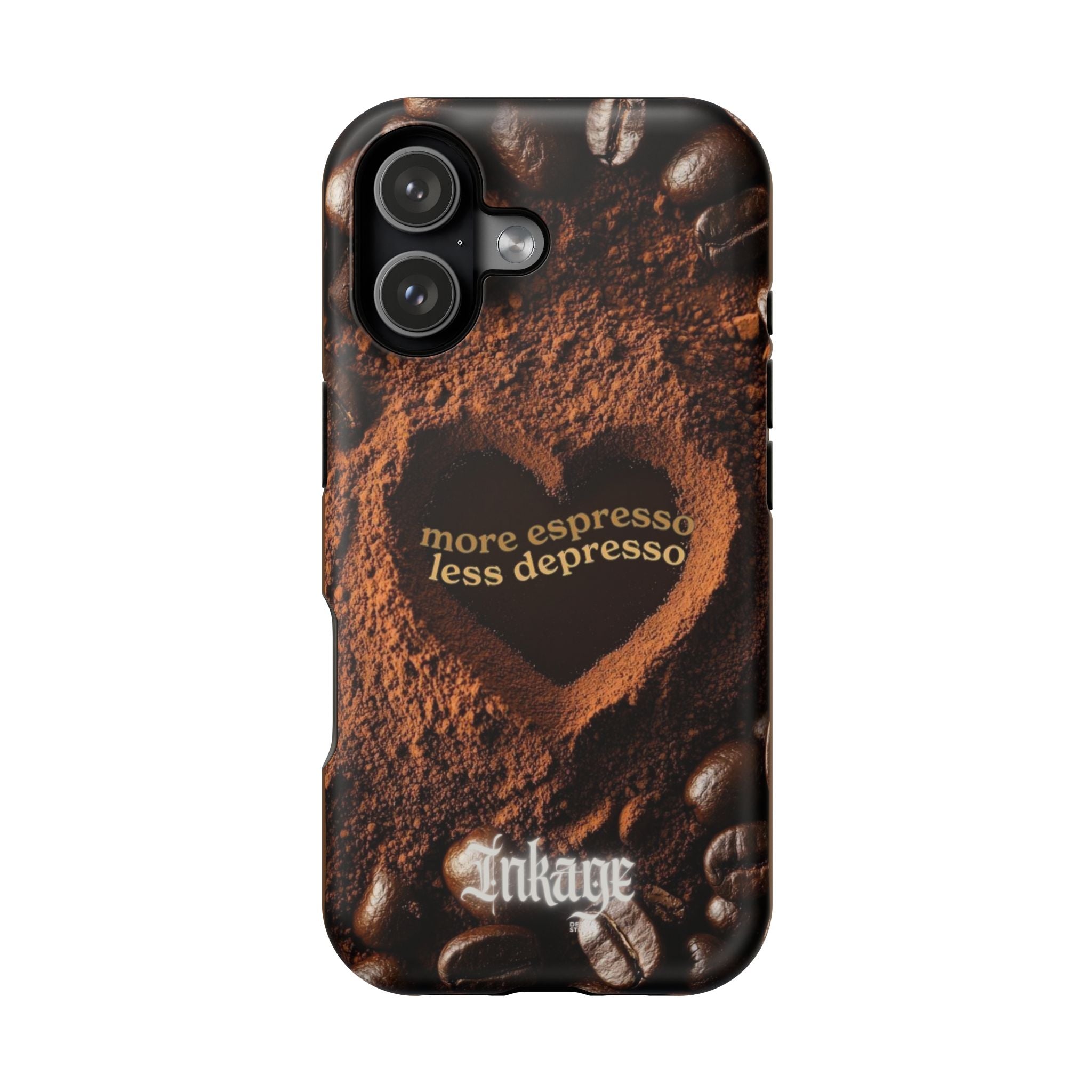 "More Espresso Less Depresso" Magnetic Phone Cases (Quote)