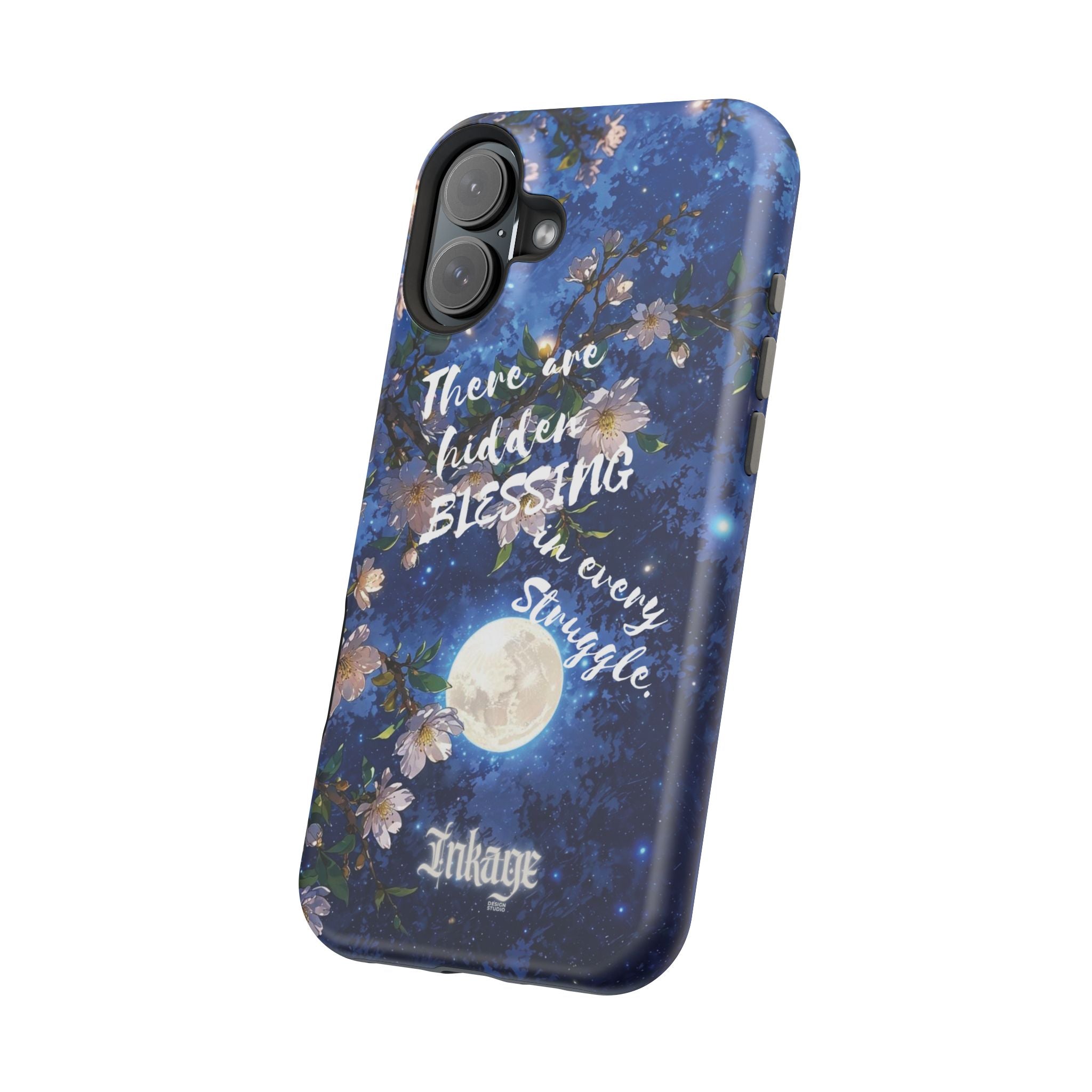 “Moonlit Blessing” Quote Magnetic Phone Cases