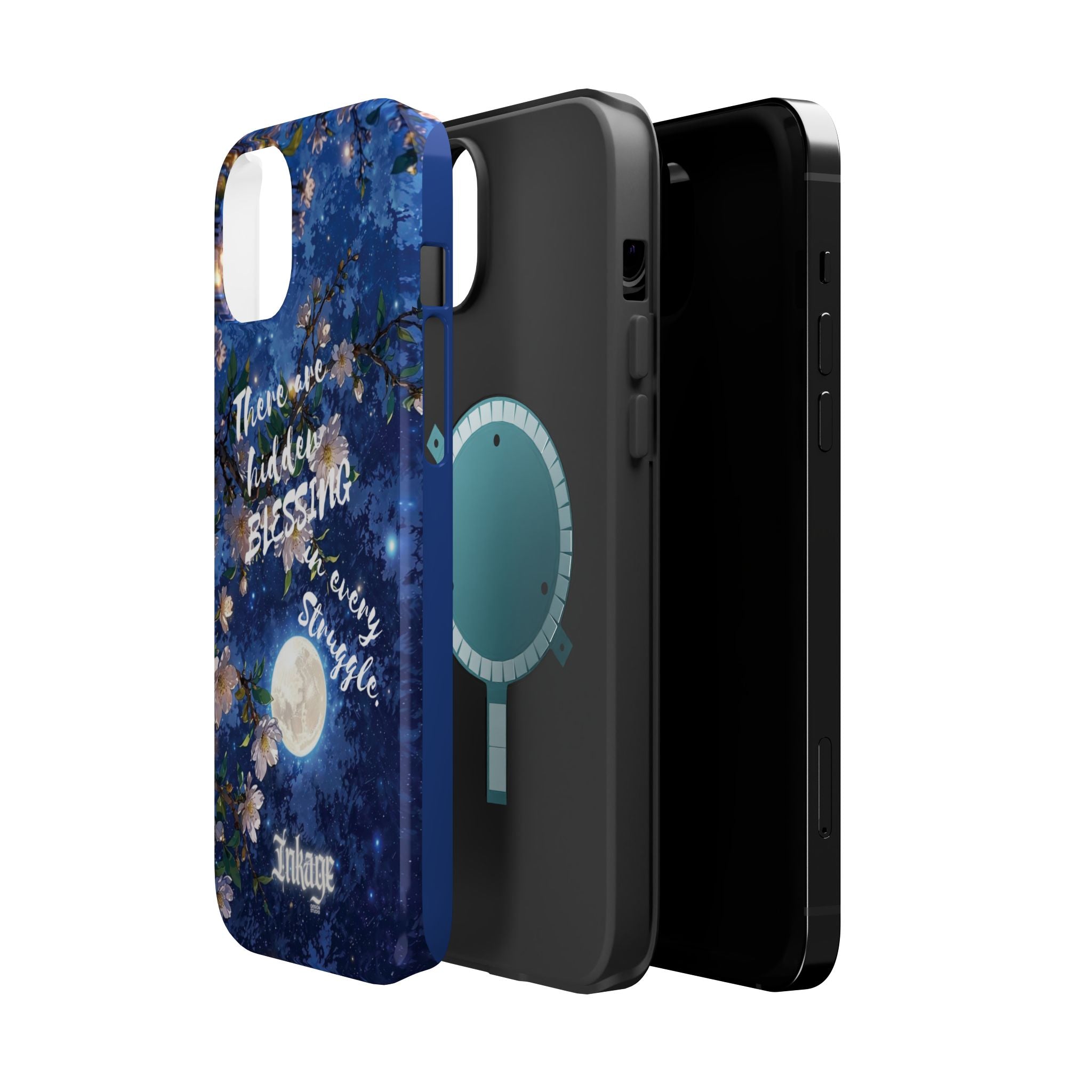 “Moonlit Blessing” Magnetic Phone Cases (Quote)
