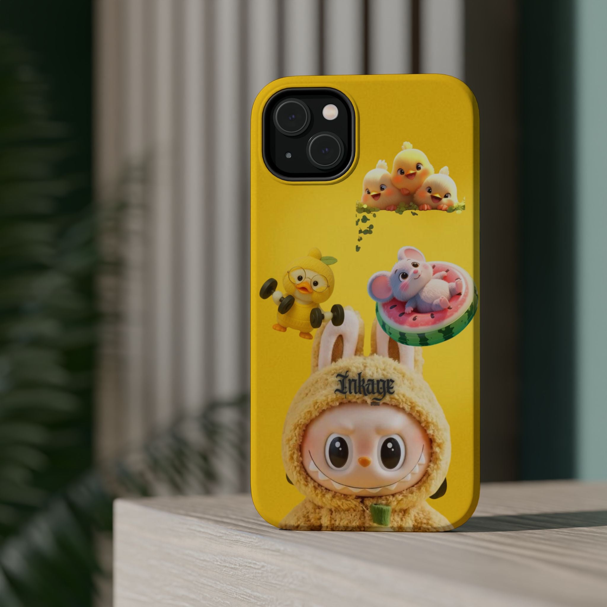 Yellow Cutie Labubu Magnetic Phone Cases (Animation)