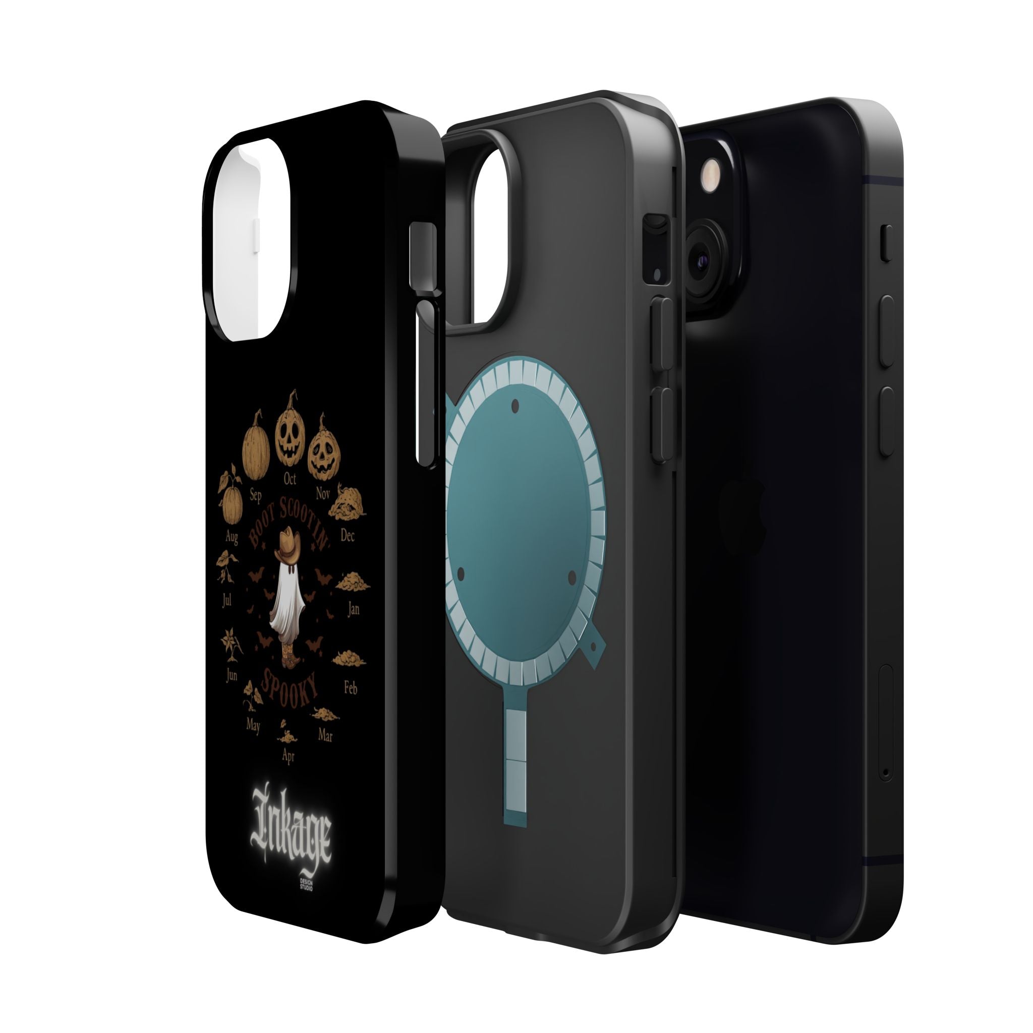 Spooky Boot Halloween Pumpkin Magnetic Phone Case (Season)