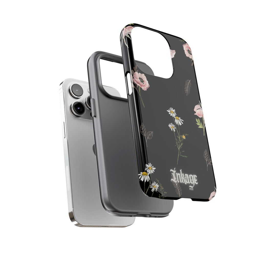 Elegant Black Florals Tough Phone Cases (Minimal)