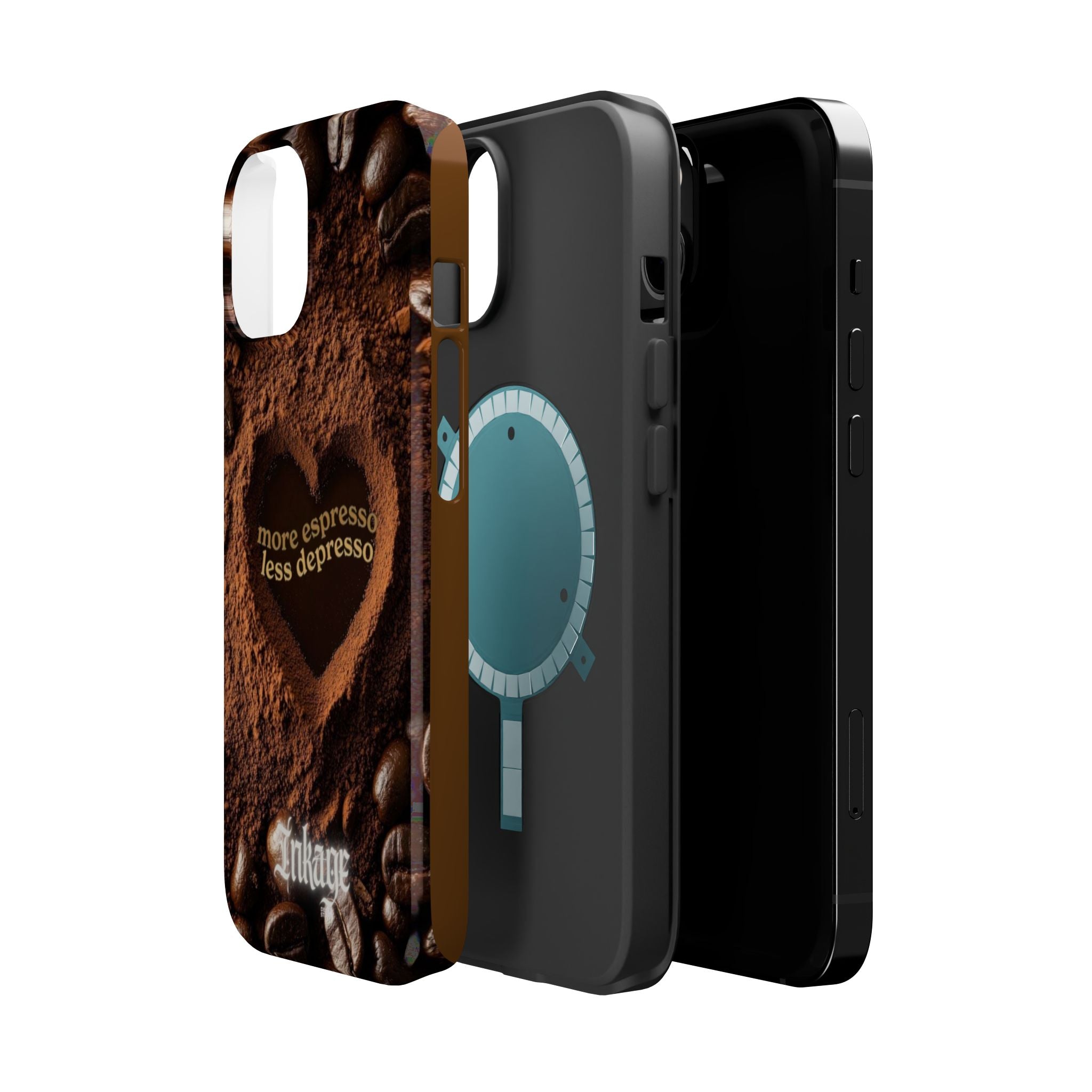 "More Espresso Less Depresso" Magnetic Phone Cases (Quote)