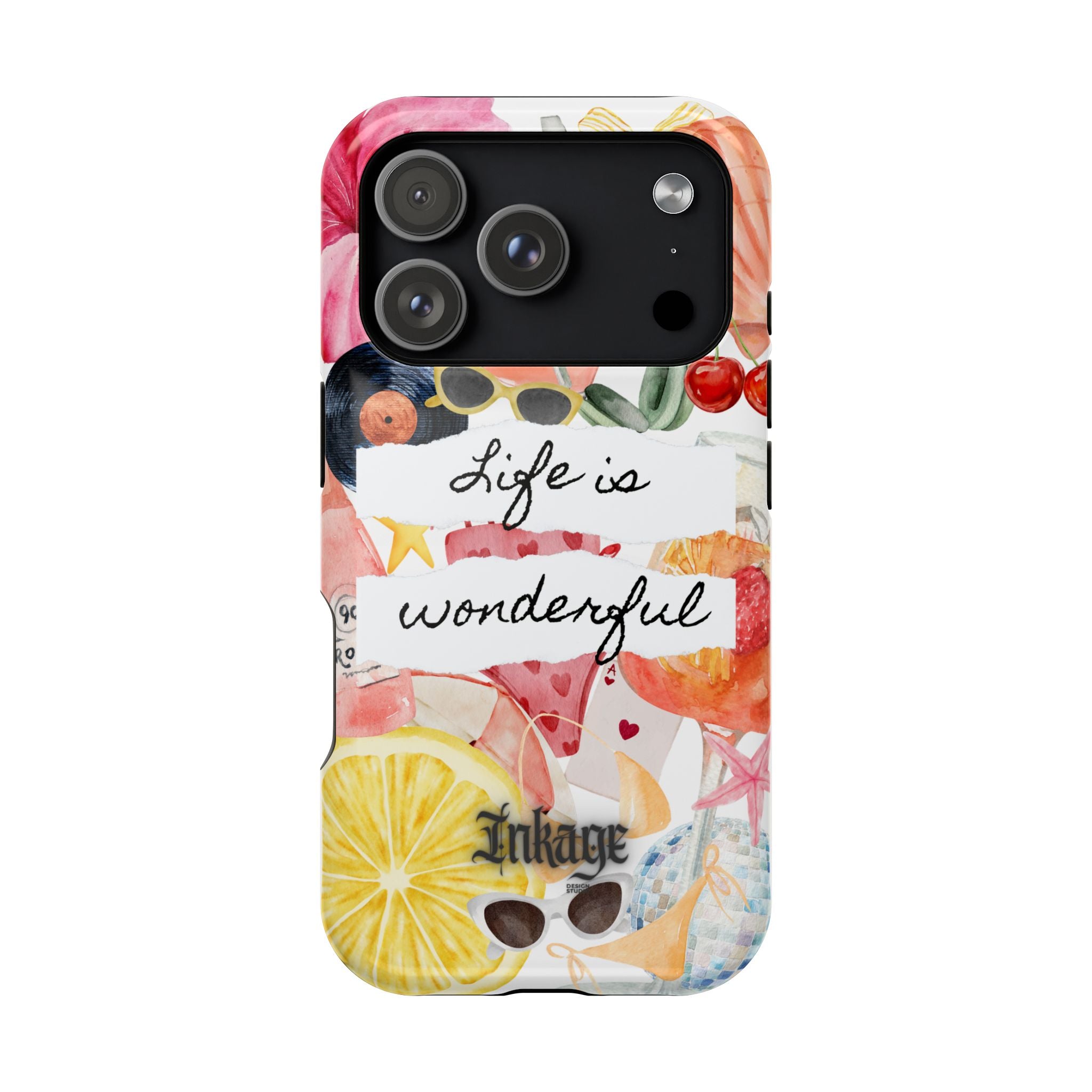 "Life is Wonderful" Quote Magnetic Phone Cases (Quote)