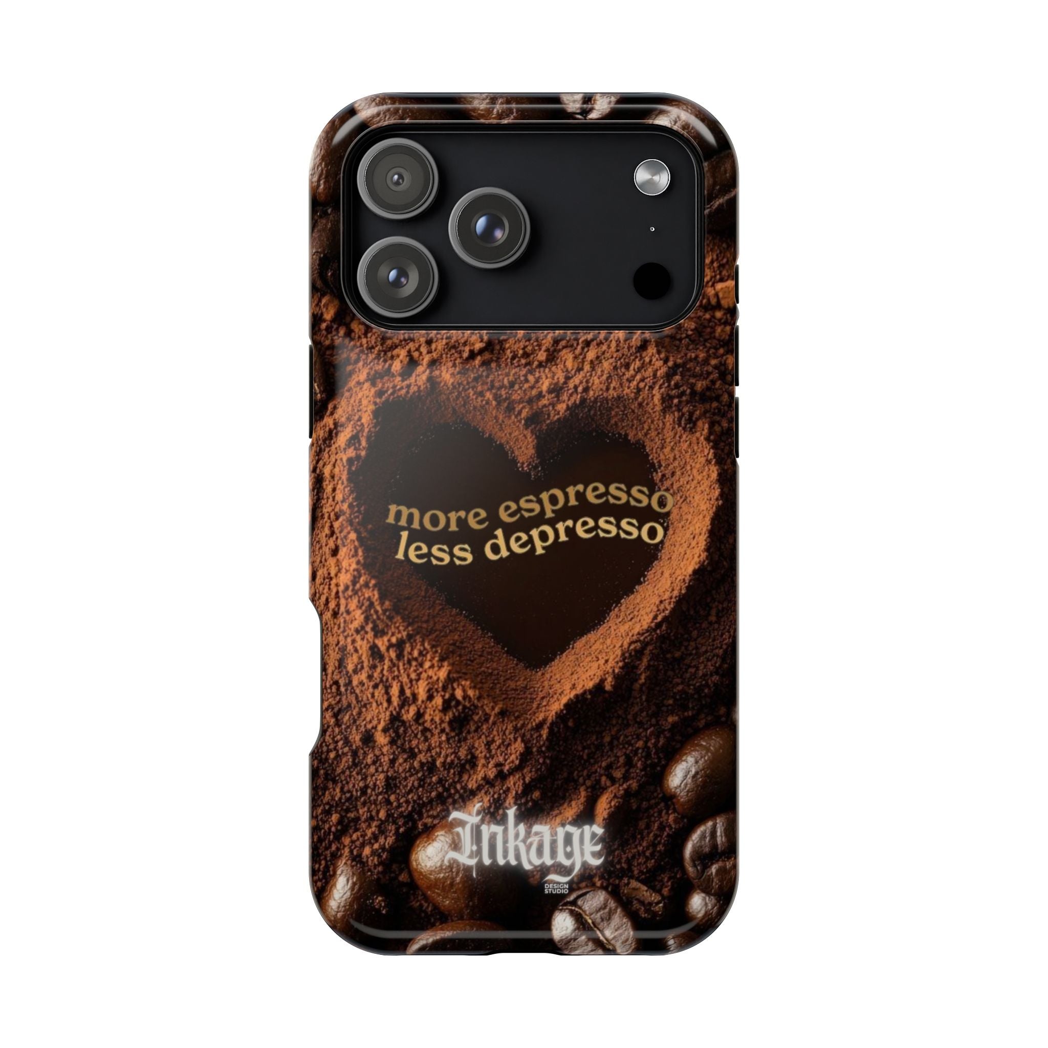 "More Espresso Less Depresso" Quote Magnetic Phone Cases
