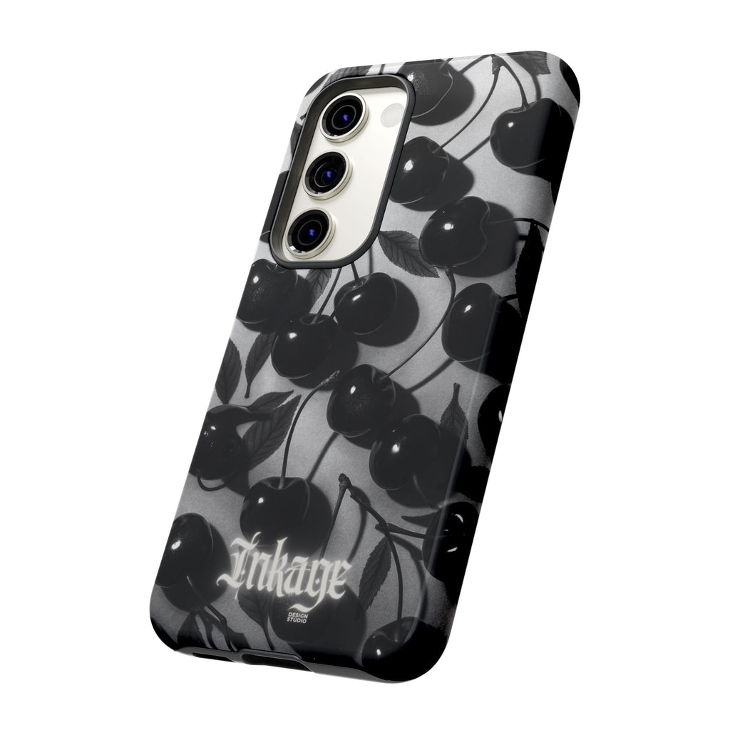 Black Cherry Print Tough Phone Cases (Minimal)