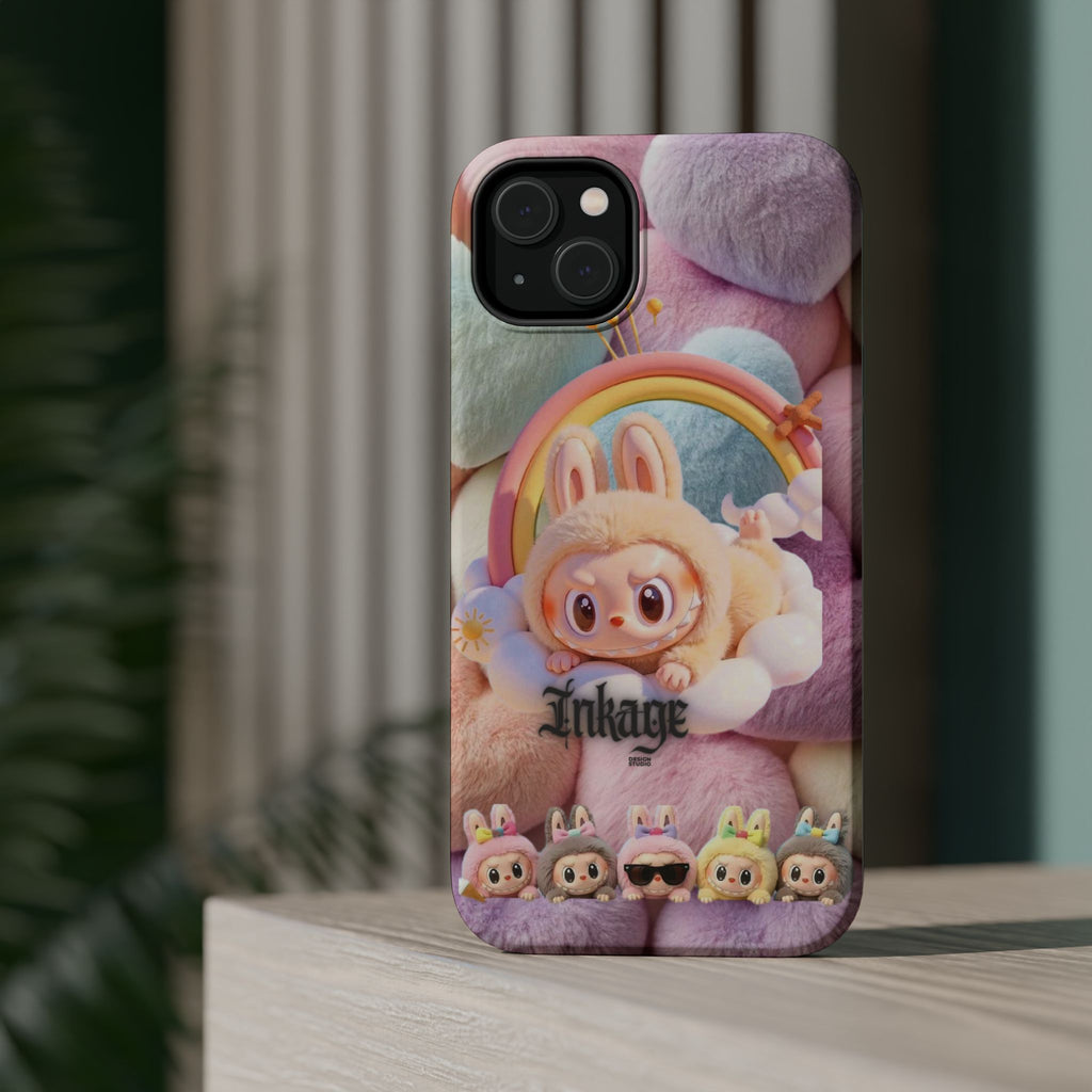 Pastel Rainbow Labubu Magnetic Phone Cases (Animation)