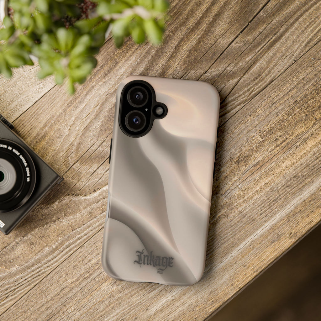 Beige Wavy Flow Tough Phone Case (Minimal)