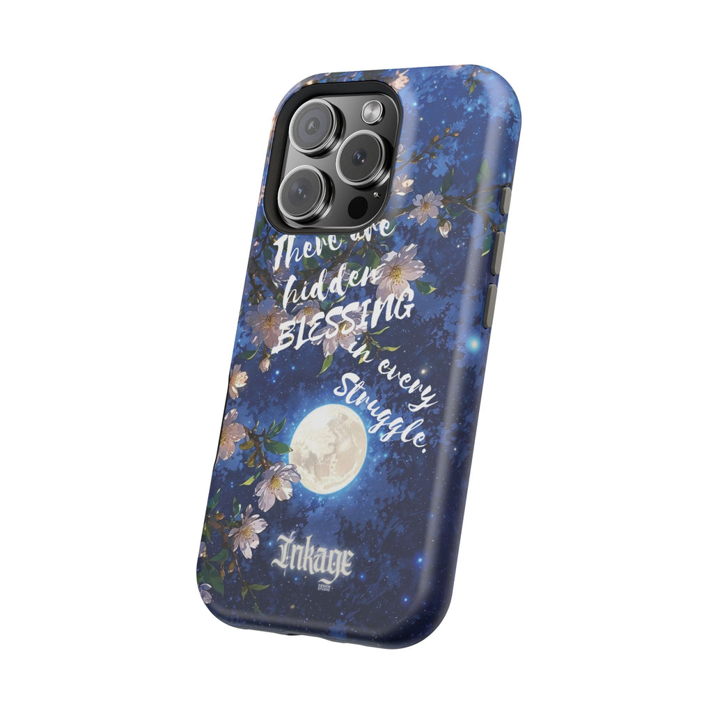 “Moonlit Blessing” Quote Magnetic Phone Cases