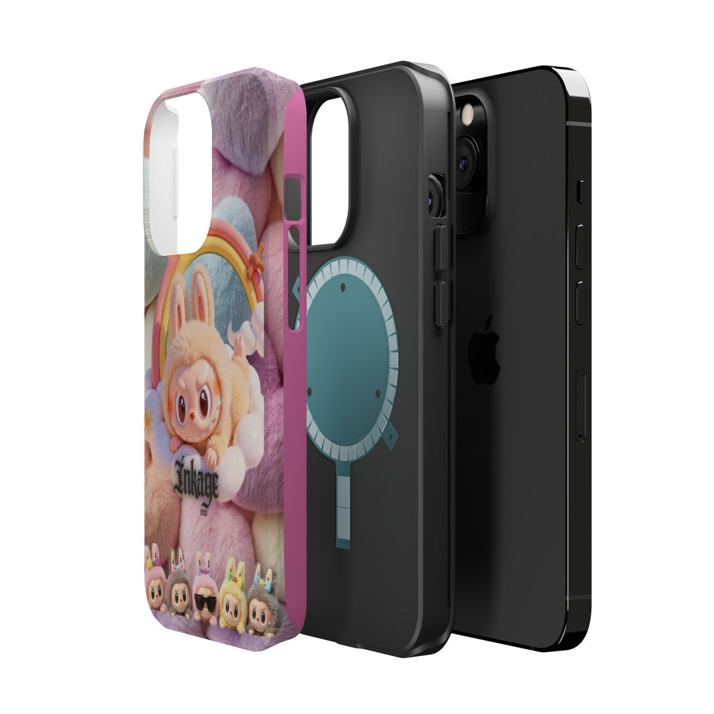 Pastel Rainbow Labubu Magnetic Phone Cases(Animation)