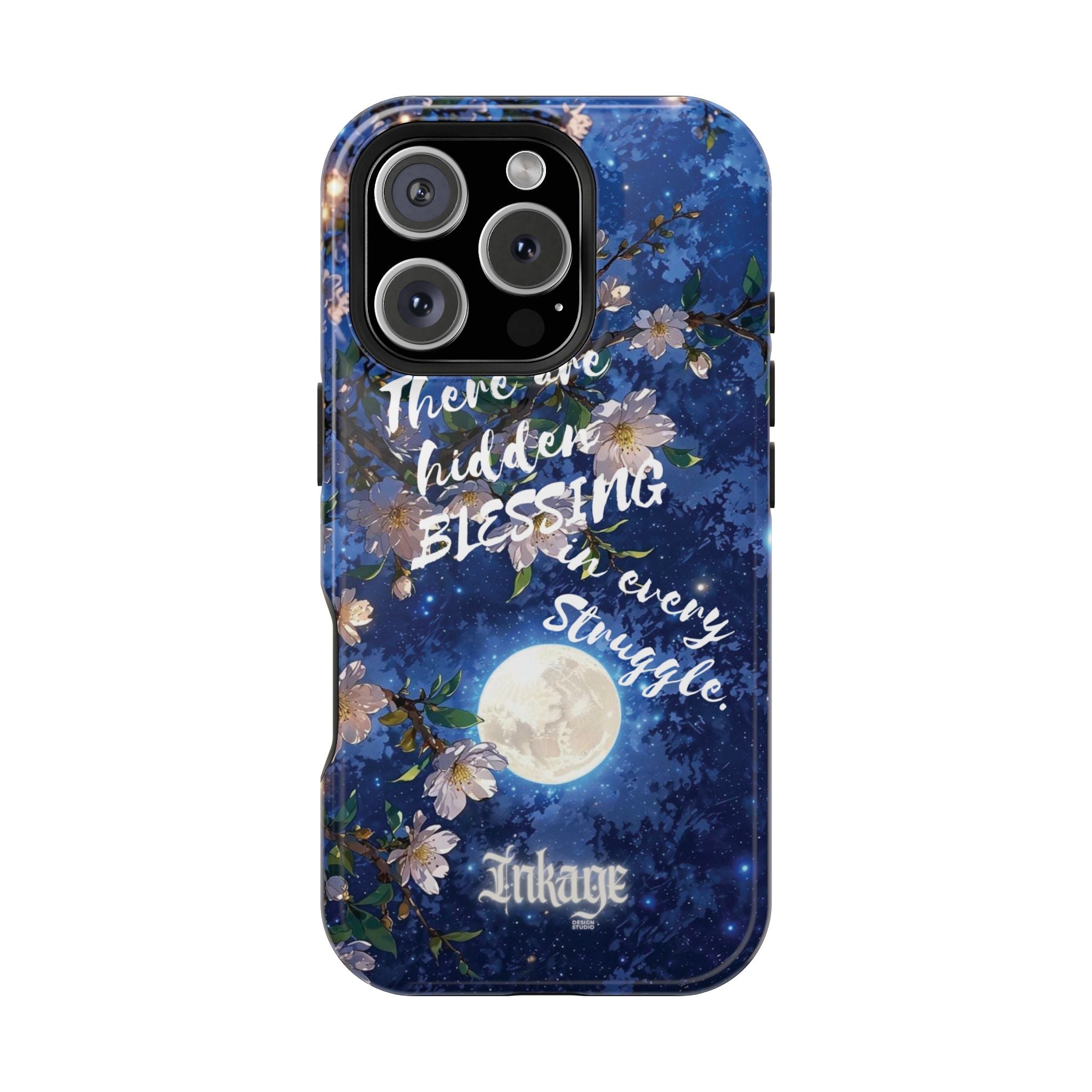 “Moonlit Blessing” Quote Magnetic Phone Cases