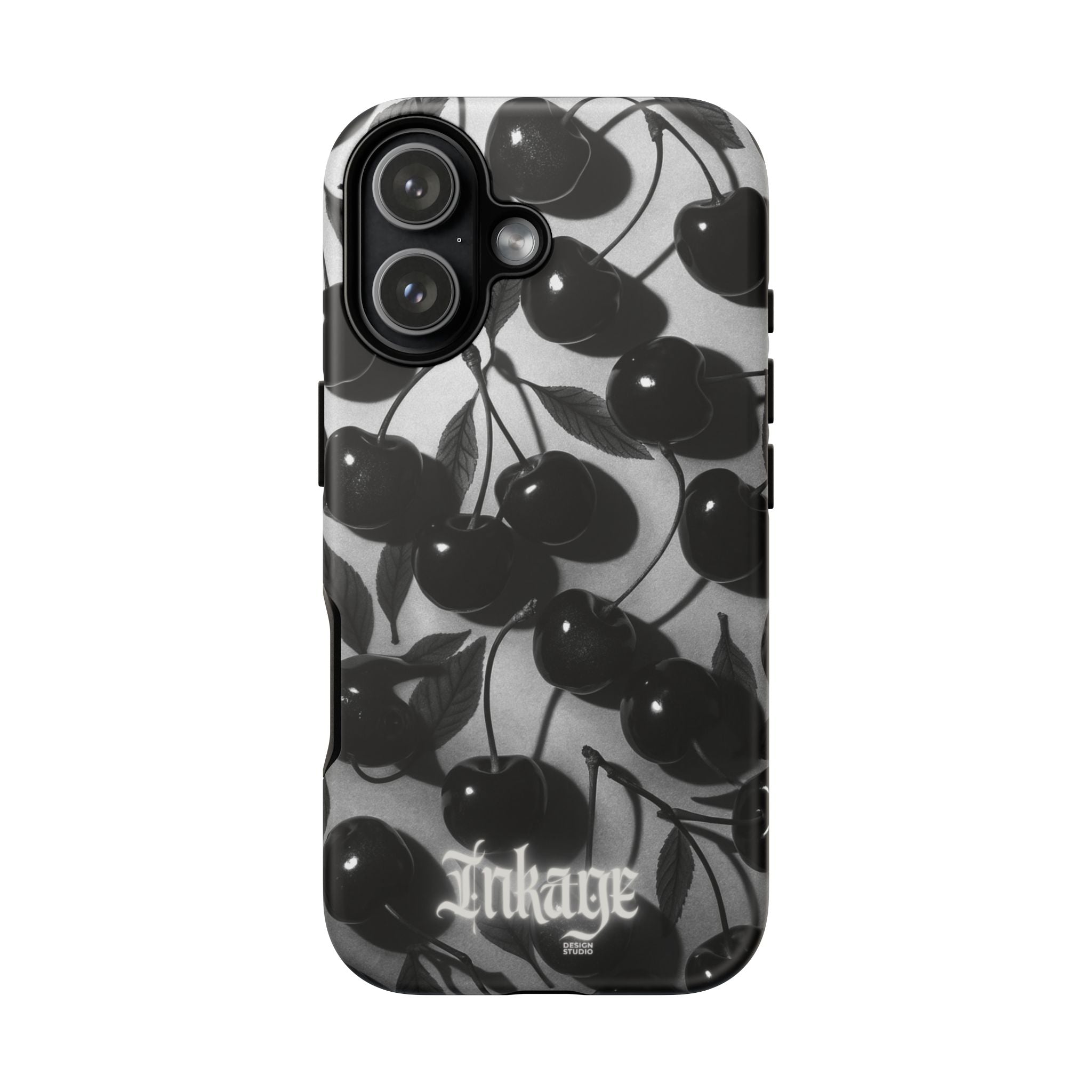 Black Cherry Print Tough Phone Cases (Minimal)