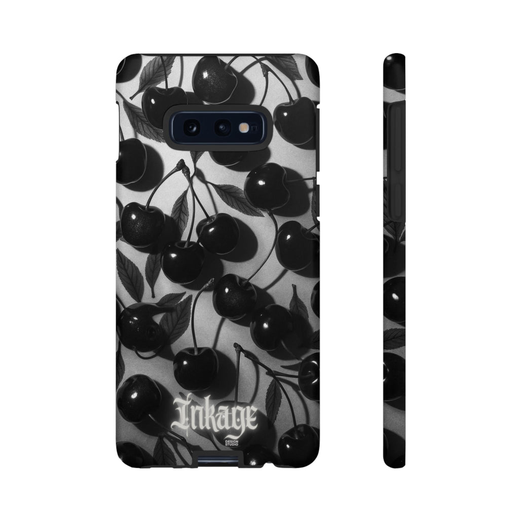 Black Cherry Print Tough Phone Cases (Minimal)