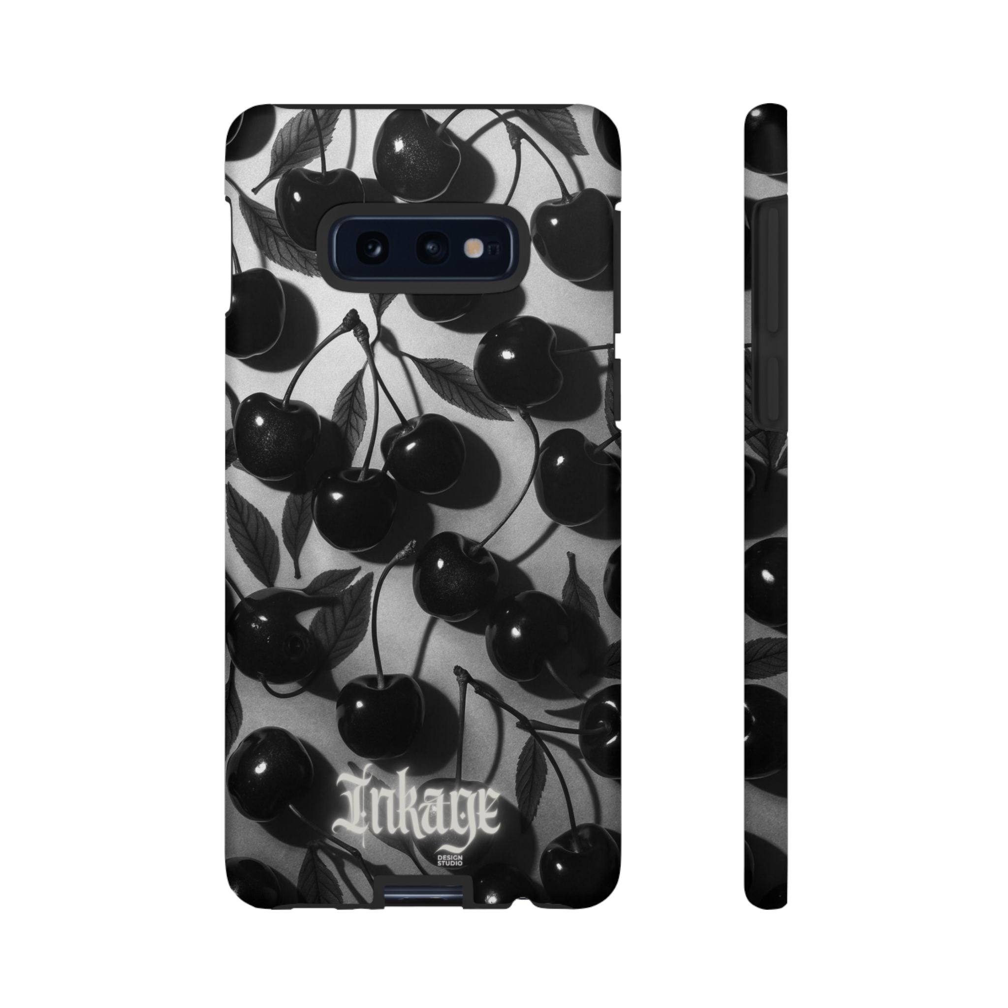 Black Cherry Print Tough Phone Cases (Minimal)
