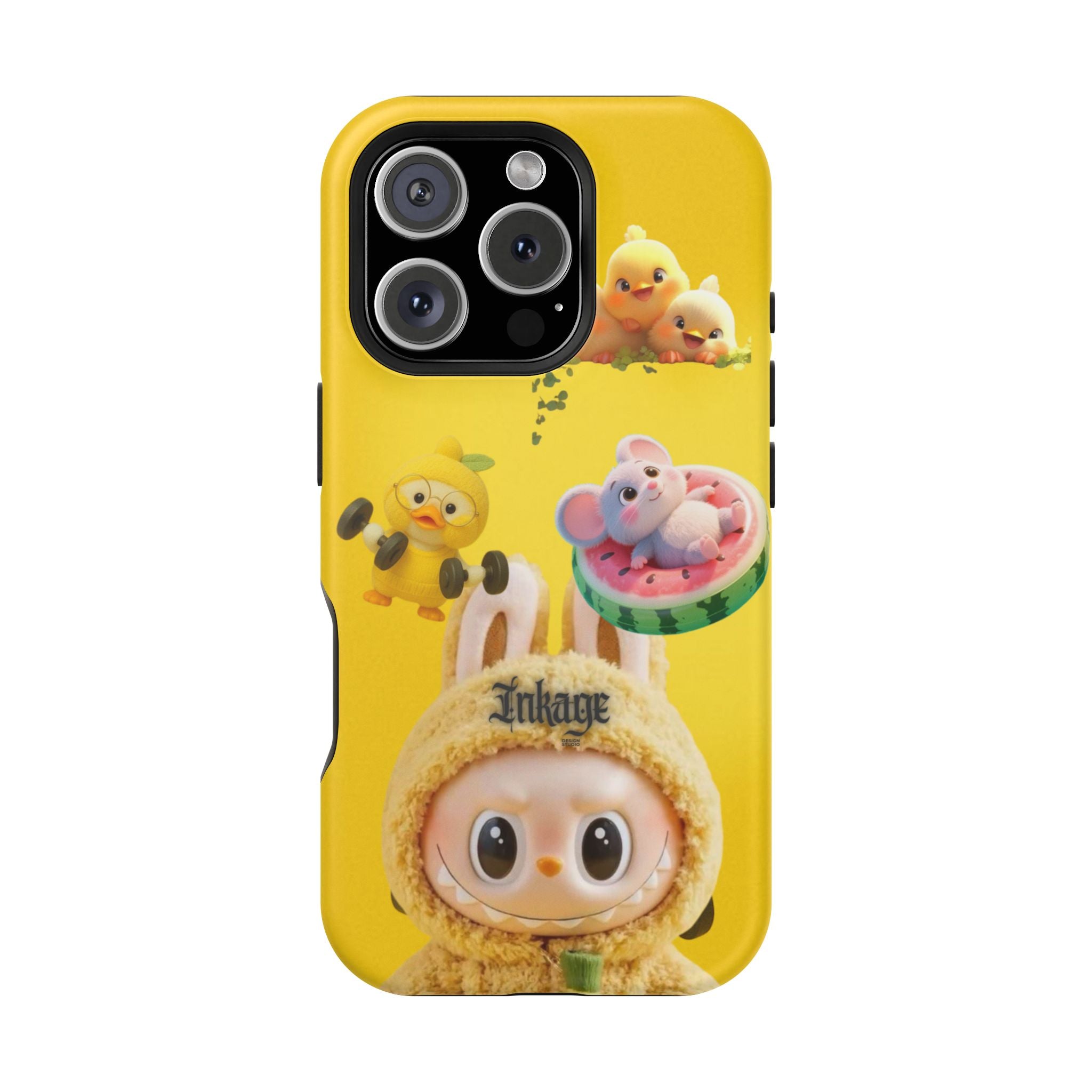 Yellow Cutie Labubu Magnetic Phone Cases (Animation)