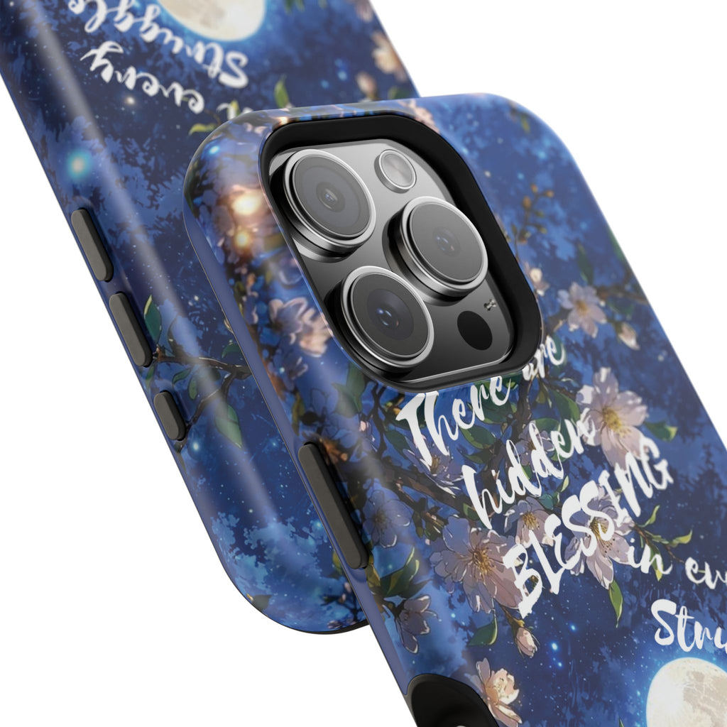 “Moonlit Blessing” Quote Magnetic Phone Cases