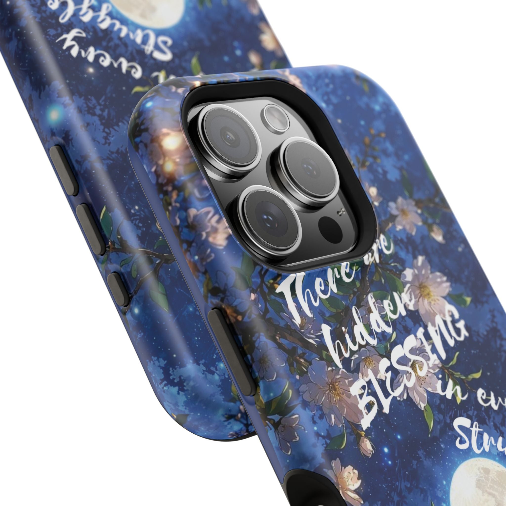 “Moonlit Blessing” Quote Magnetic Phone Cases