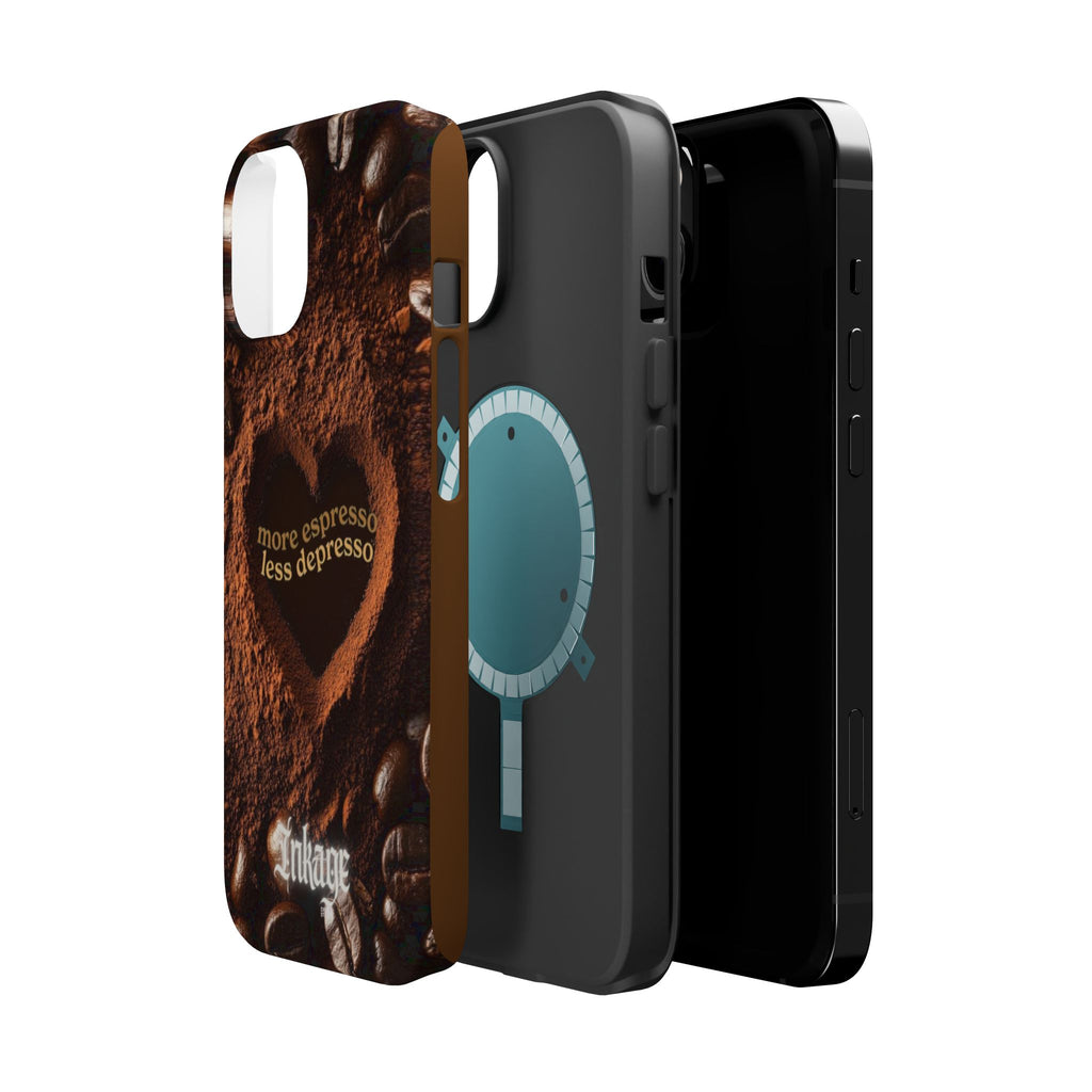 "More Espresso Less Depresso" Magnetic Phone Cases (Quote)