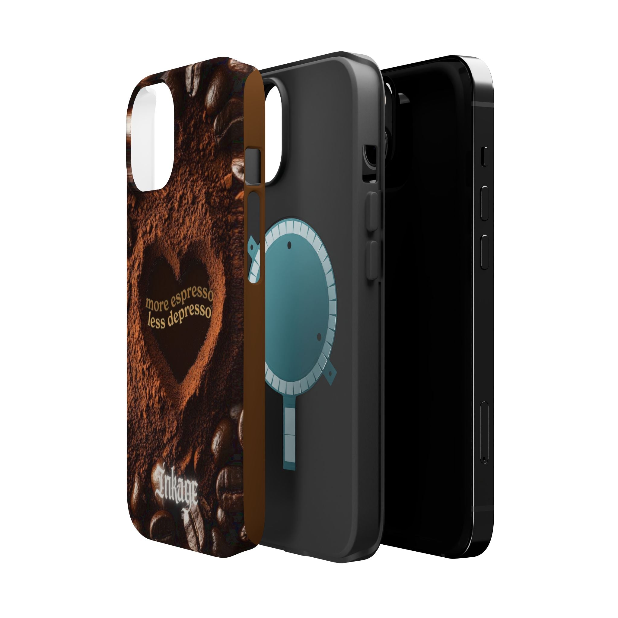 "More Espresso Less Depresso" Magnetic Phone Cases (Quote)