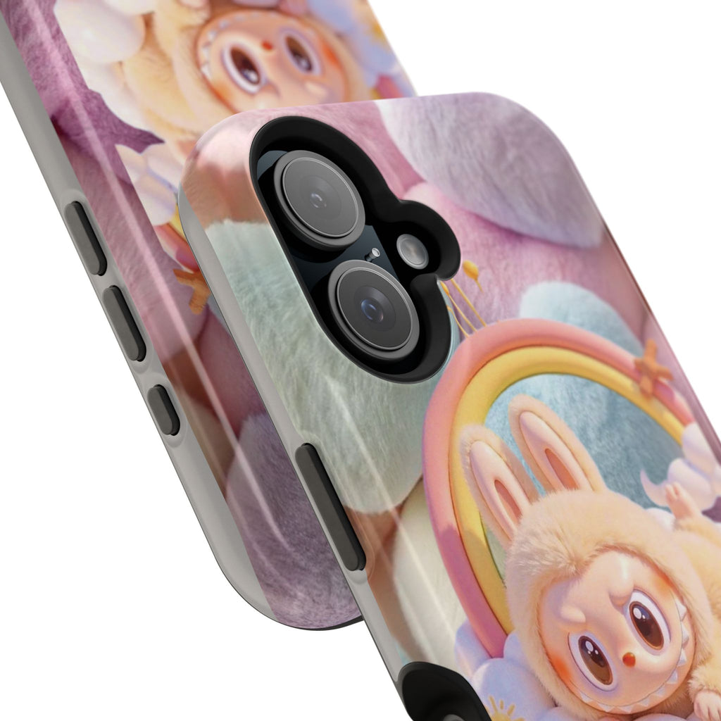 Pastel Rainbow Labubu Magnetic Phone Cases (Animation)