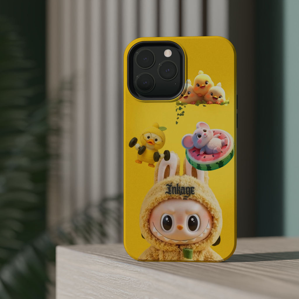Yellow Cutie Labubu Magnetic Phone Cases (Animation)
