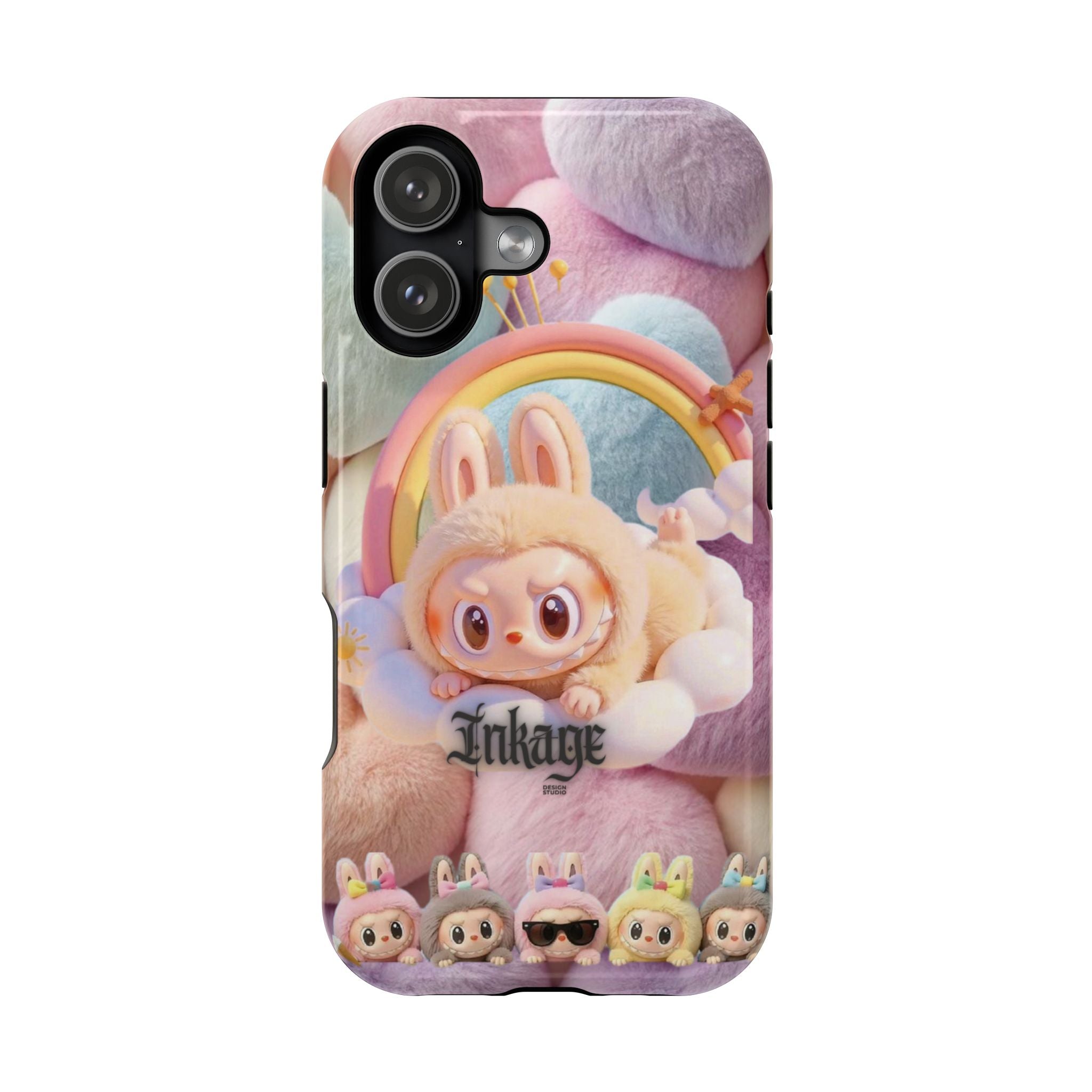 Pastel Rainbow Labubu Magnetic Phone Cases(Animation)