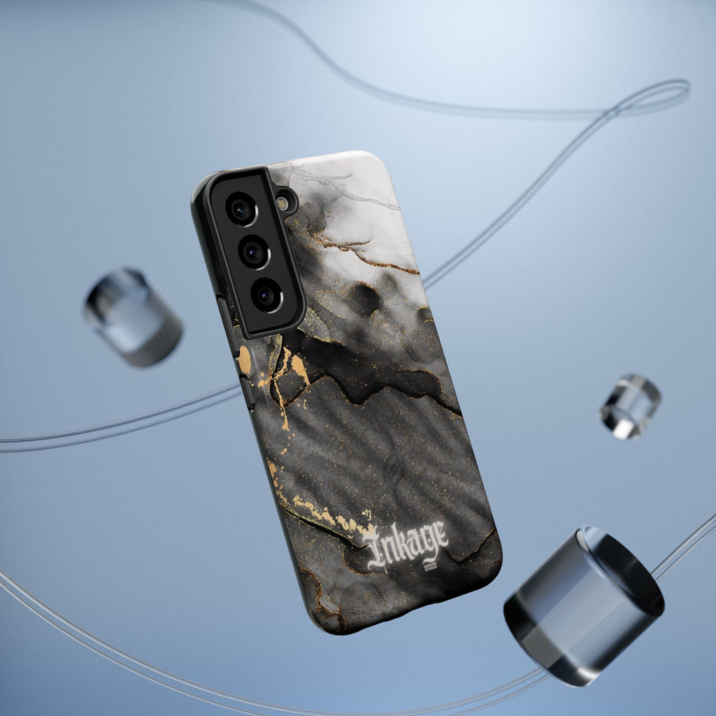 White Noir Marble Gold Foil Magnetic Phone Cases (Minimal)