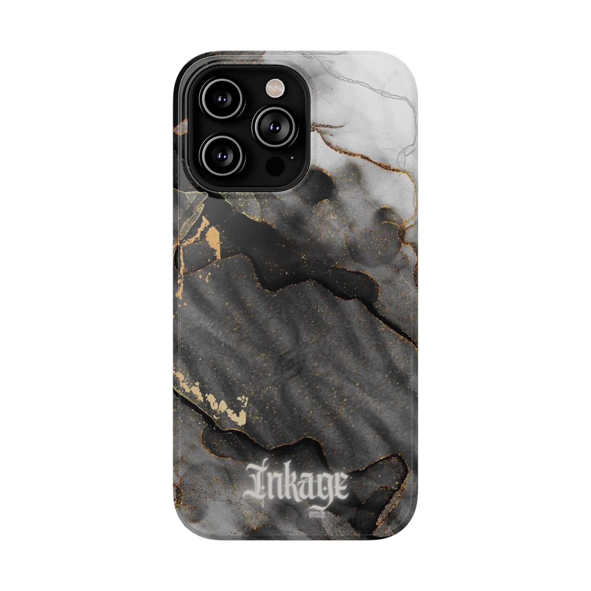 White Noir Marble Gold Foil Magnetic Phone Cases