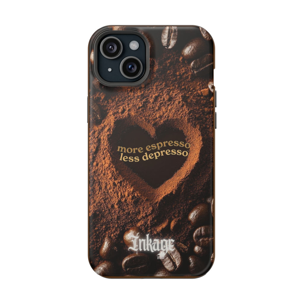 "More Espresso Less Depresso" Magnetic Phone Cases (Quote)