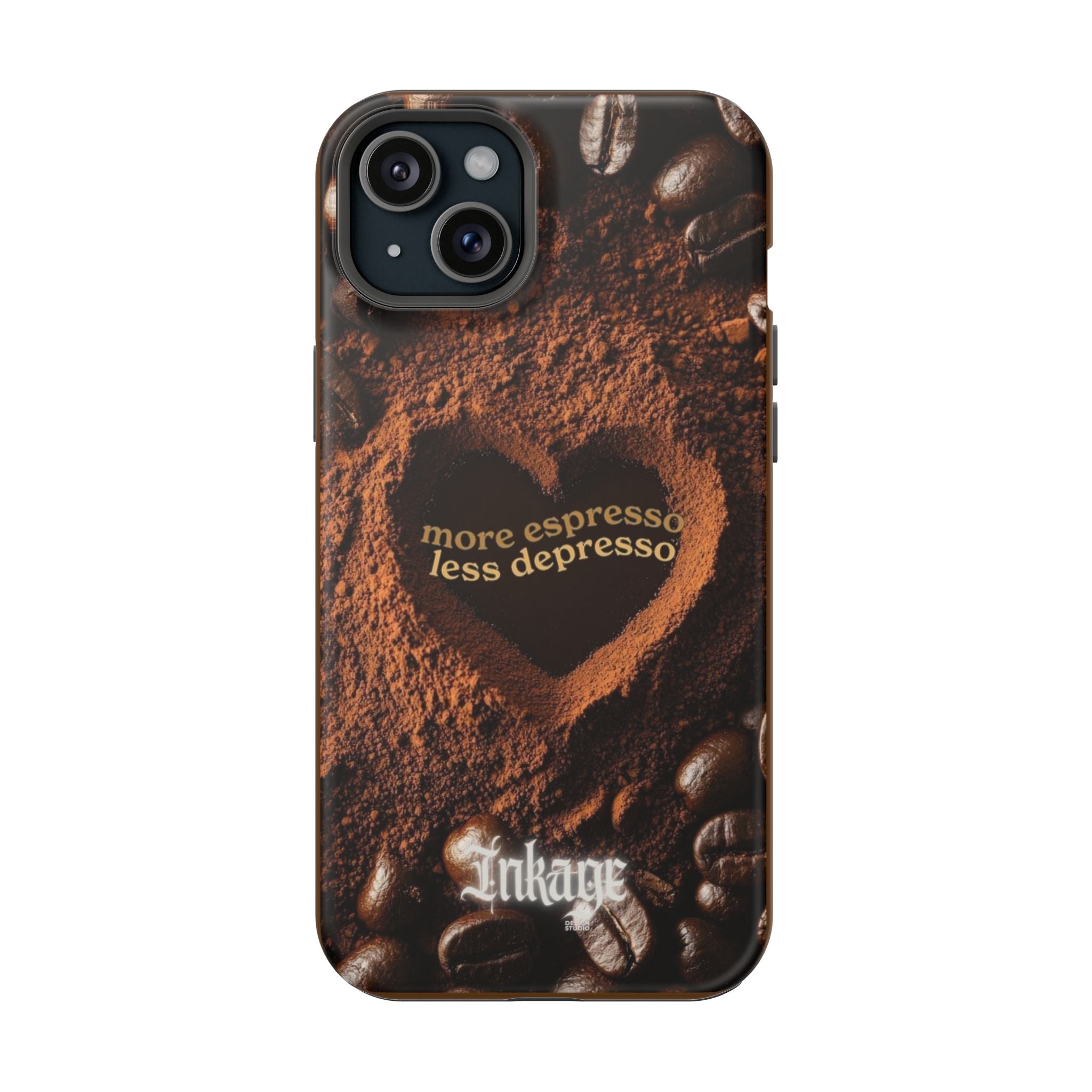 "More Espresso Less Depresso" Magnetic Phone Cases (Quote)
