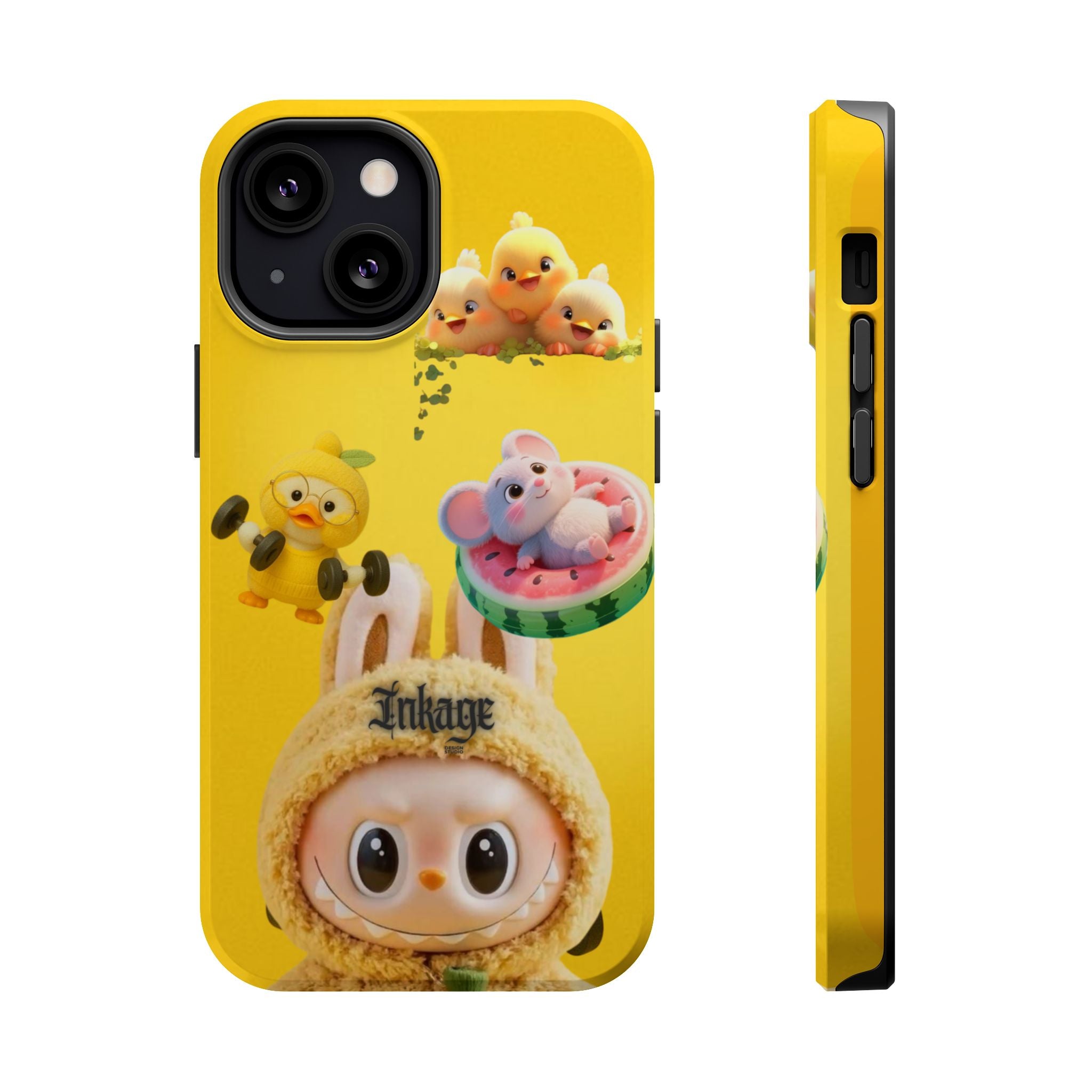 Yellow Cutie Labubu Magnetic Phone Cases (Animation)