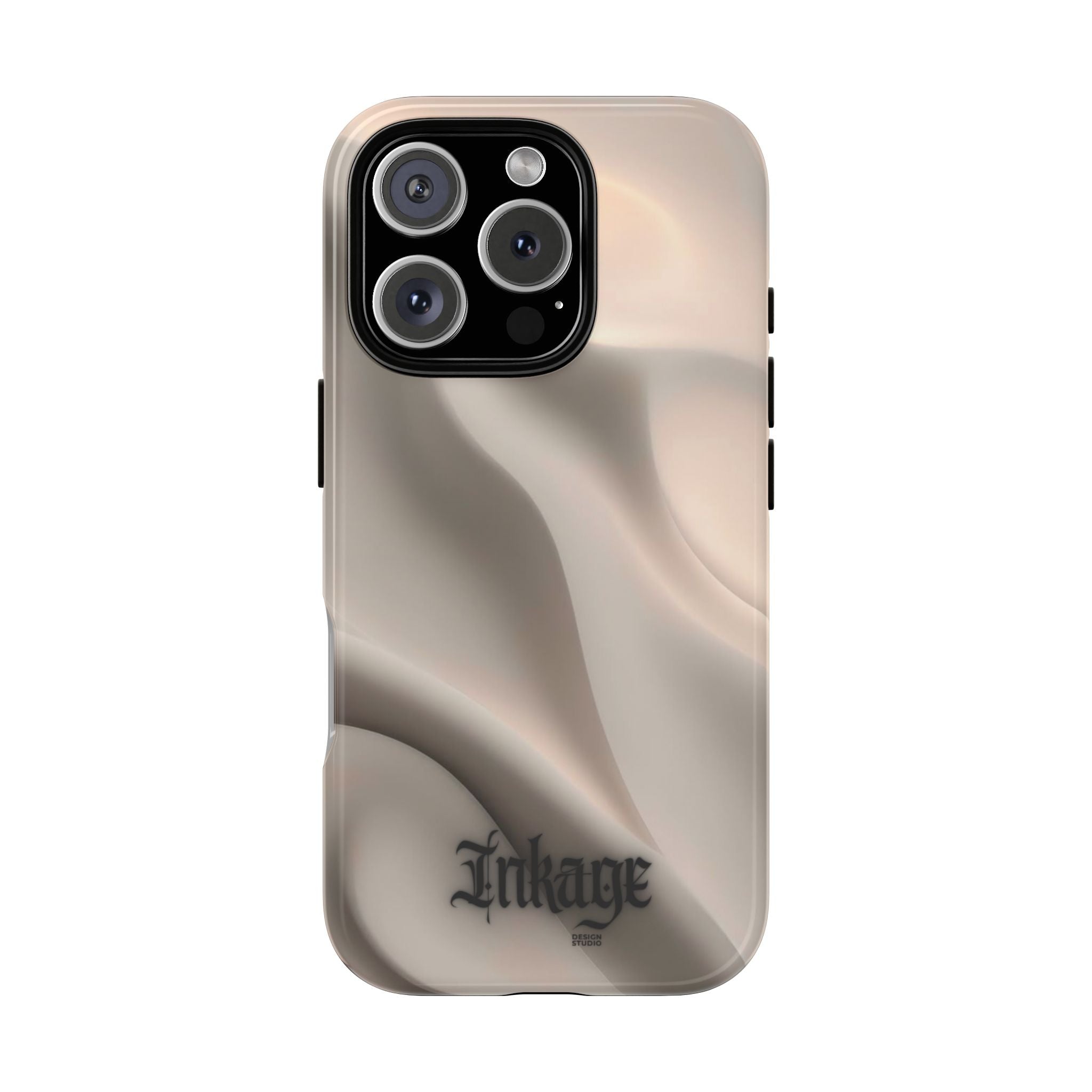 Beige Wavy Flow Tough Phone Case (Minimal)