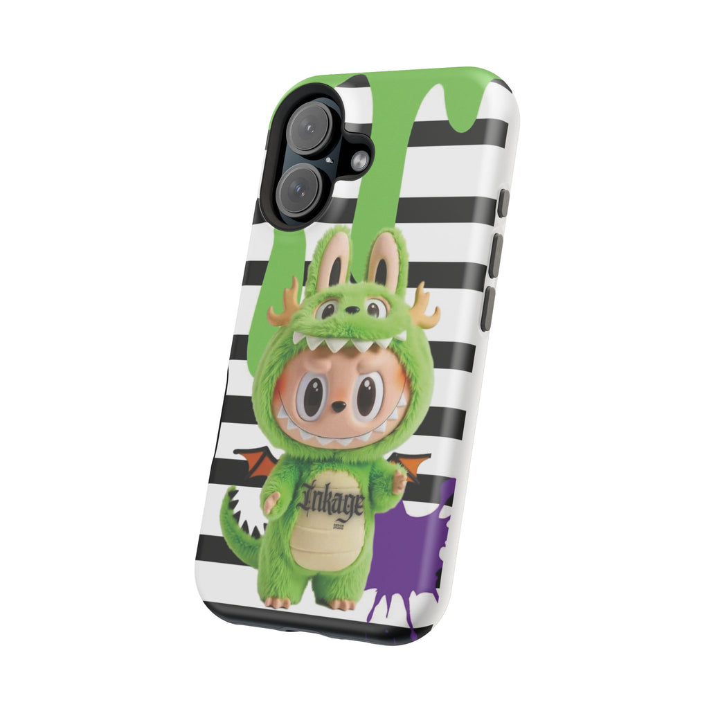 Greenie Labubu Spooky Magnetic Phone Case (Animation)