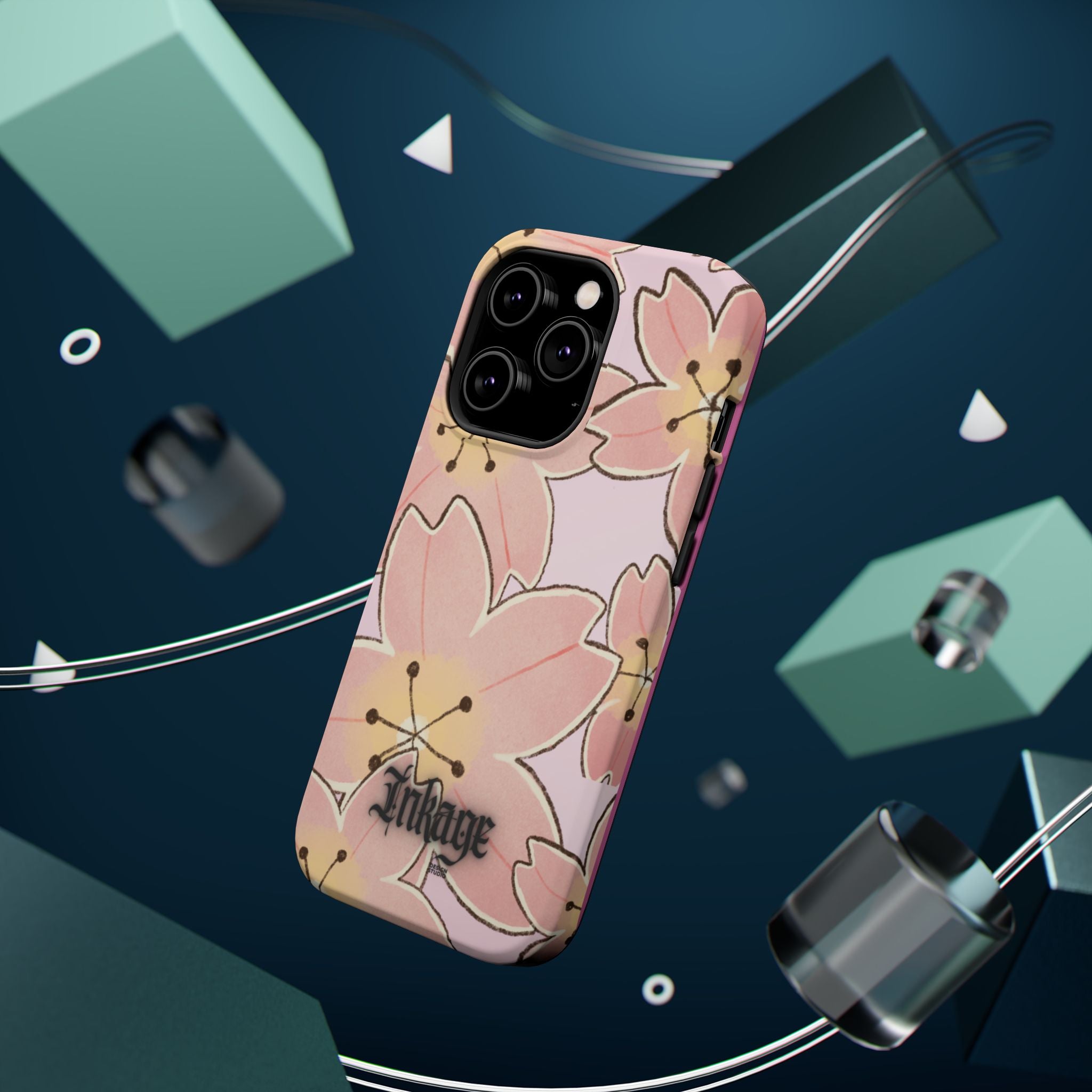 Charming Floral Magnetic Phone Case (Minimal)