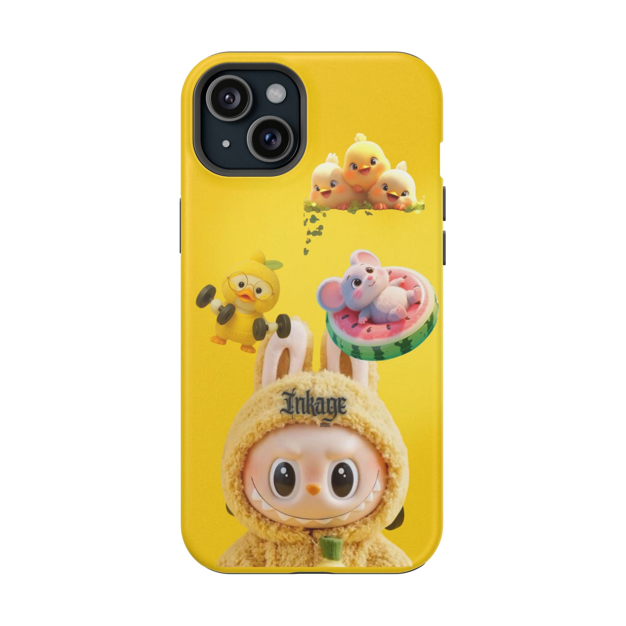 Yellow Cutie Labubu Magnetic Phone Cases (Animation)