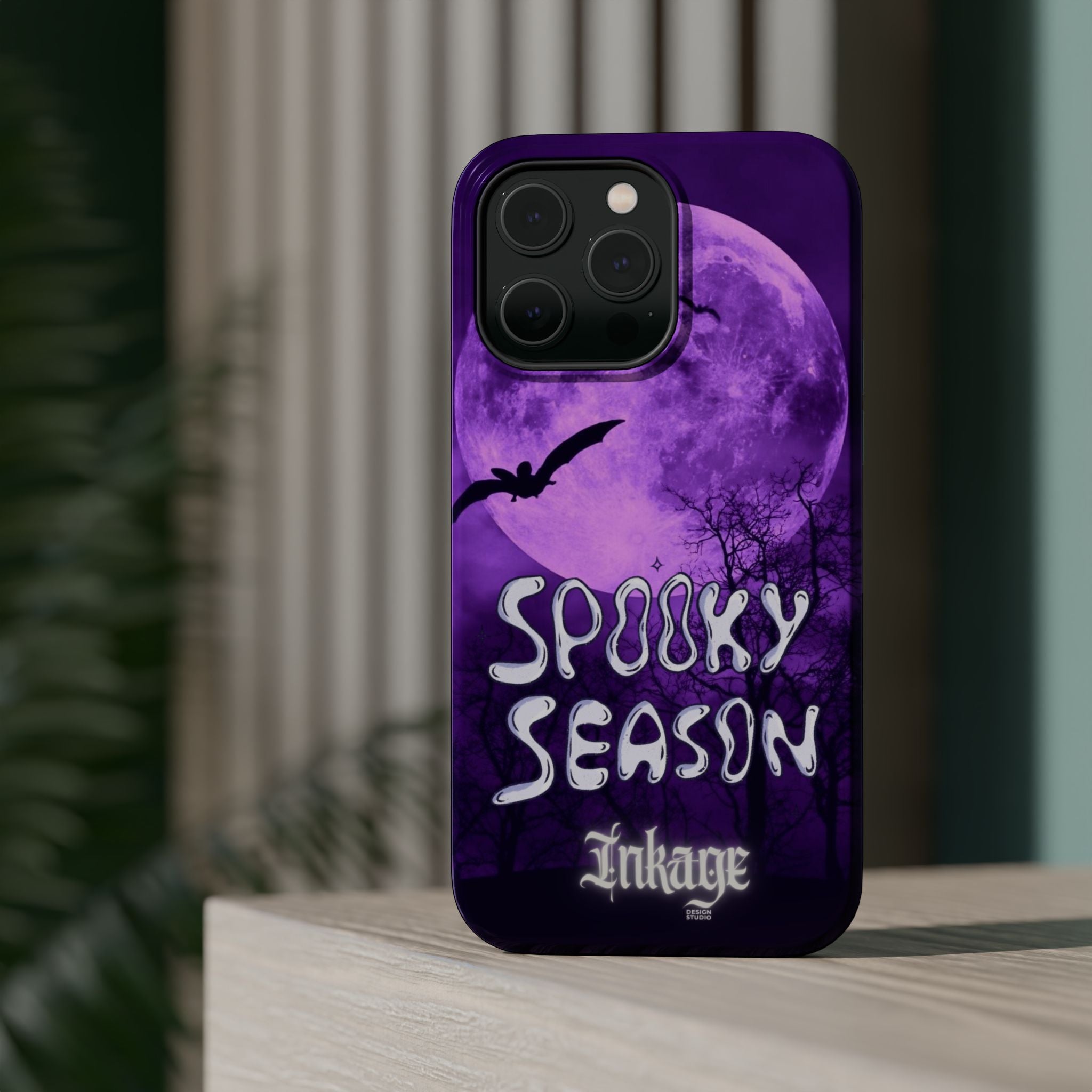 Purple Spooky Season Magnetic Phone Cases (Season)