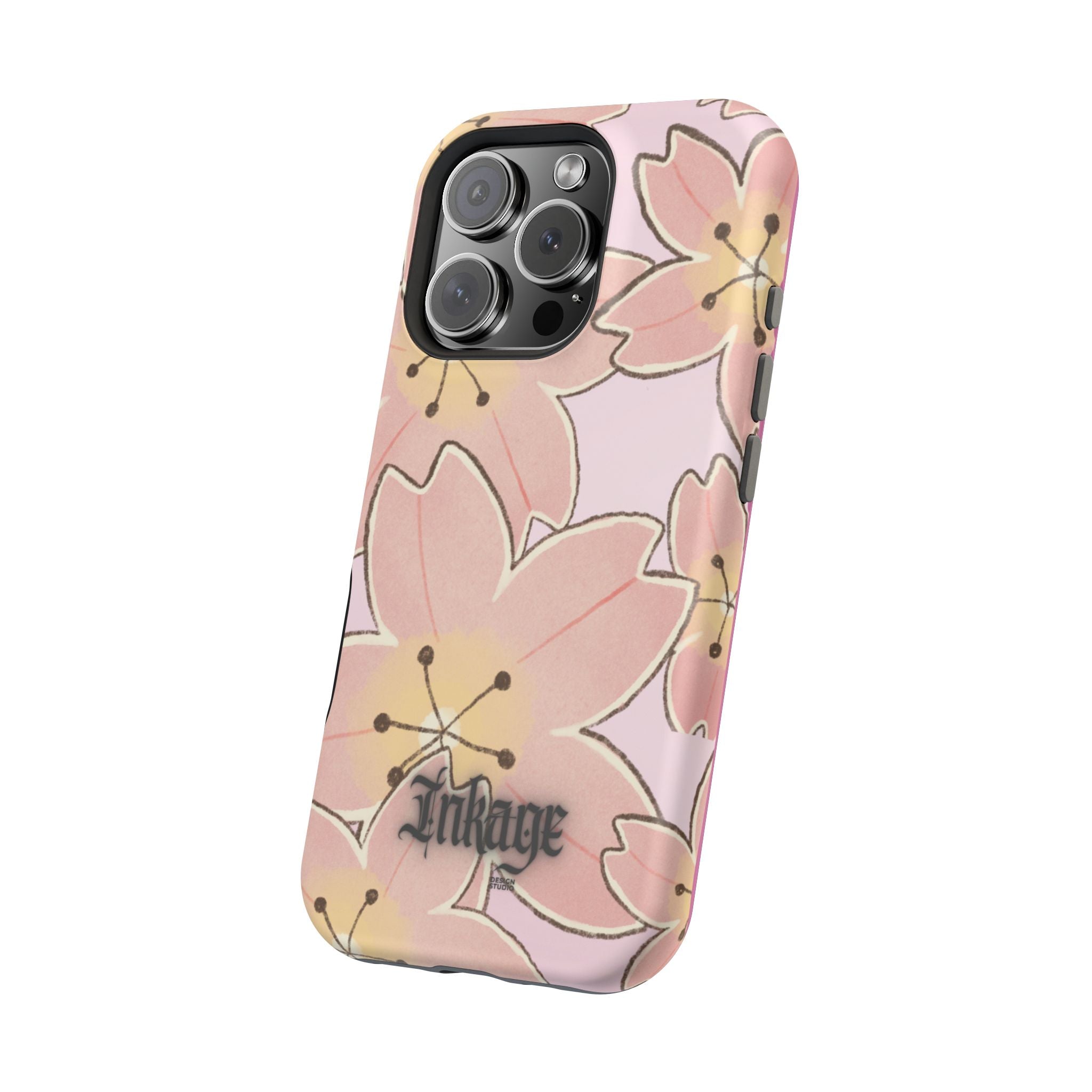 Charming Floral Magnetic Phone Case (Minimal)