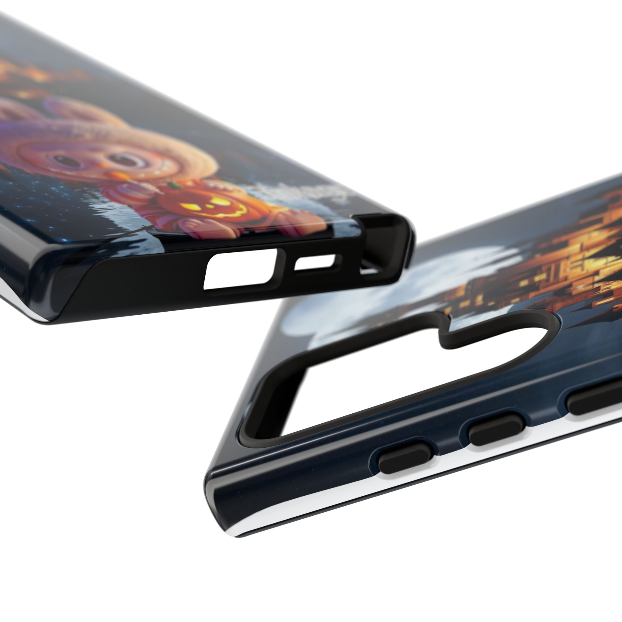 Labubu Halloween On Disney Boat Tough Phone Cases (Season, Animation)