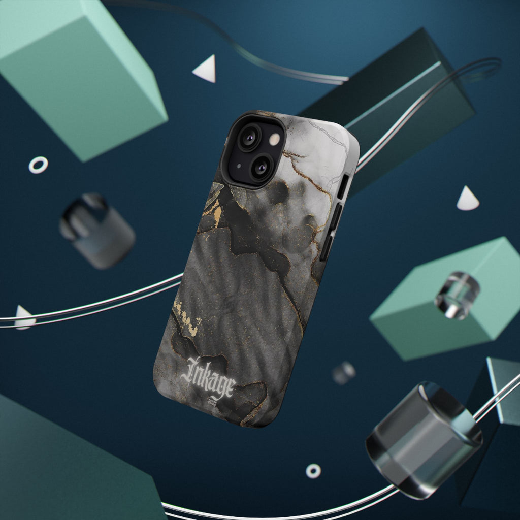 White Noir Marble Gold Foil Magnetic Phone Cases